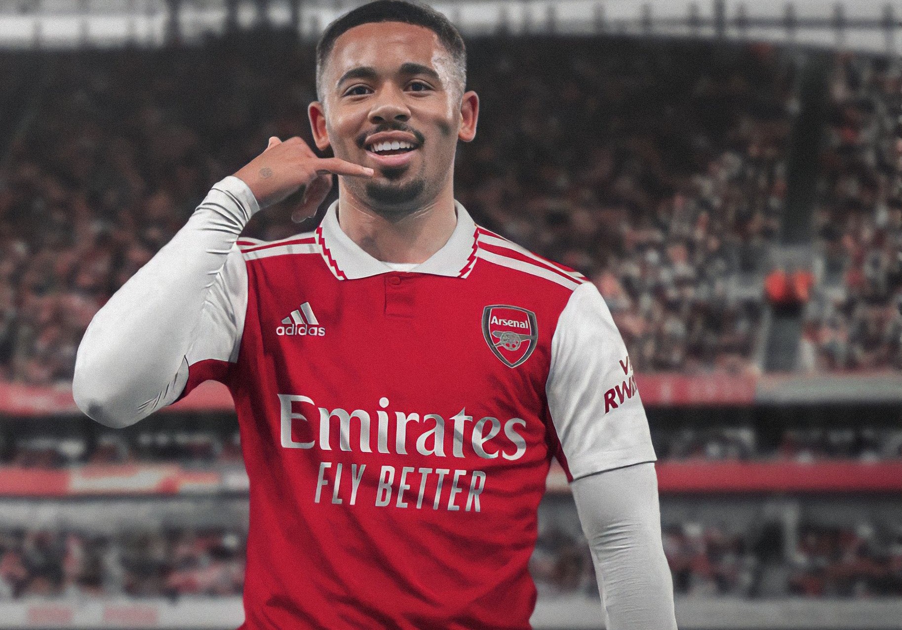 Arsenal fans get first look picture of Gabriel Jesus becoming a gunner True Fans