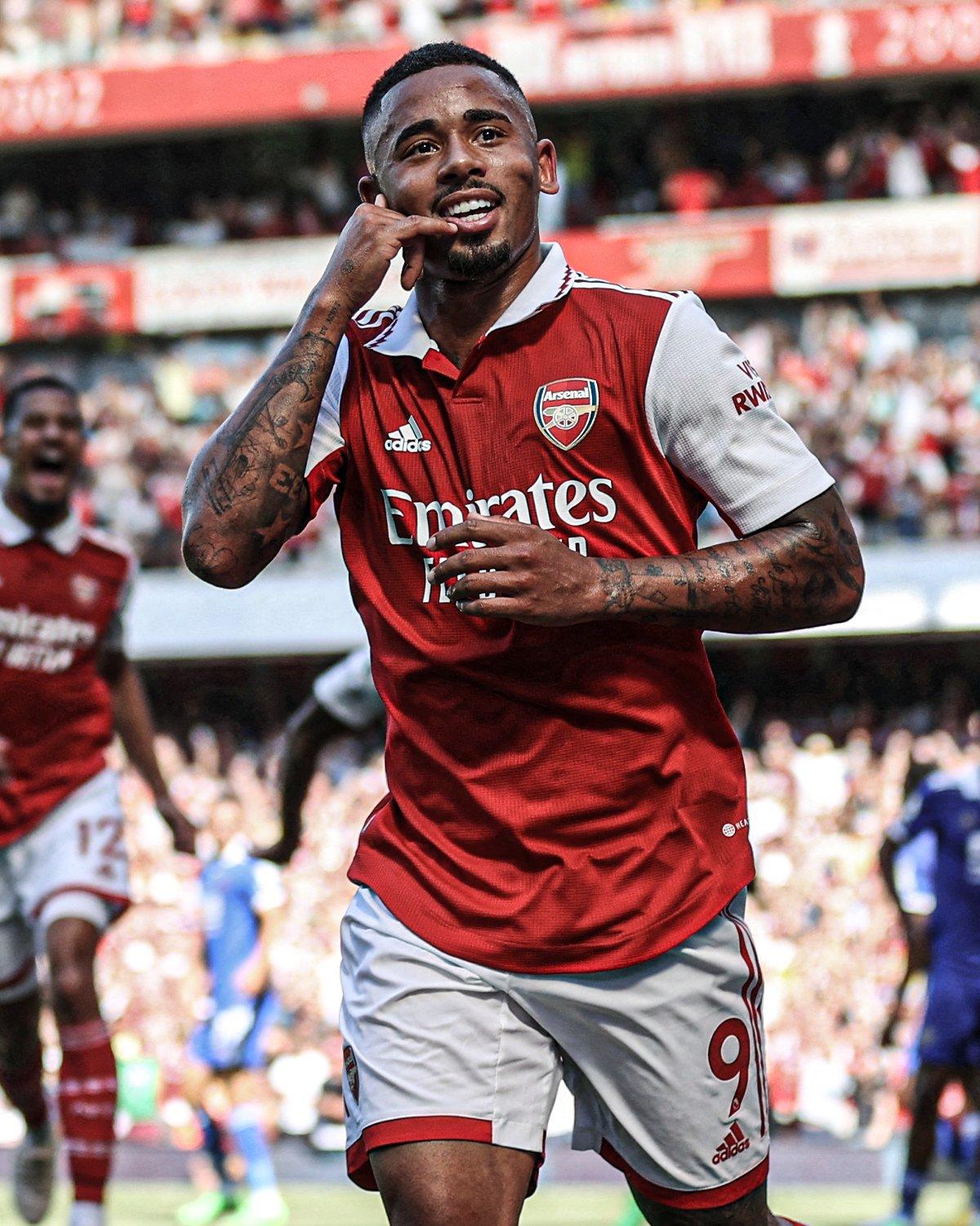 Gabriel Jesus enjoys his Arsenal home debut