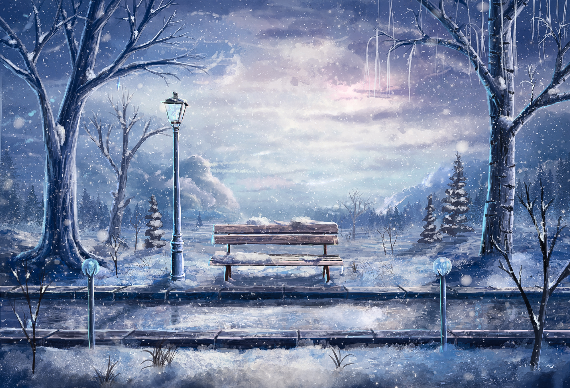 Anime Winter HD Wallpaper and Background
