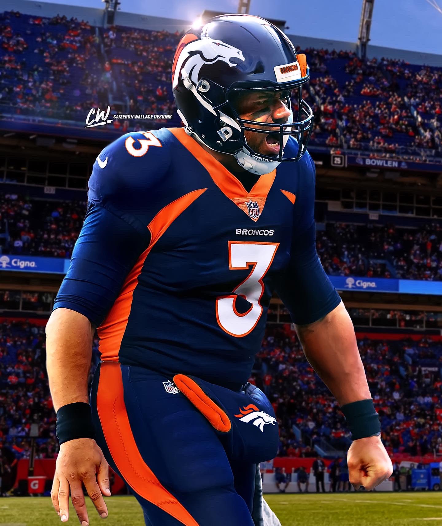 Cameron Wallace Designs Twitterren:. is the new QB for Broncos How will Russell Wilson do in the Mile High City? #RussellWilson # Broncos #BroncosCountry