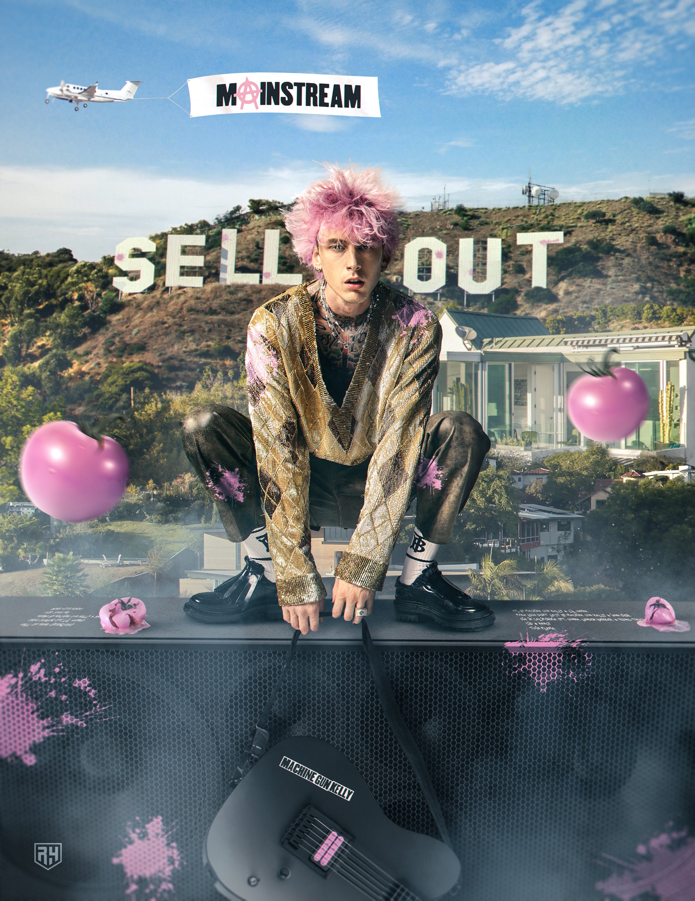 I made a poster design for Mainstream Sellout, it would mean the world to me if he saw this, if you guys could please him on my Instagram page I