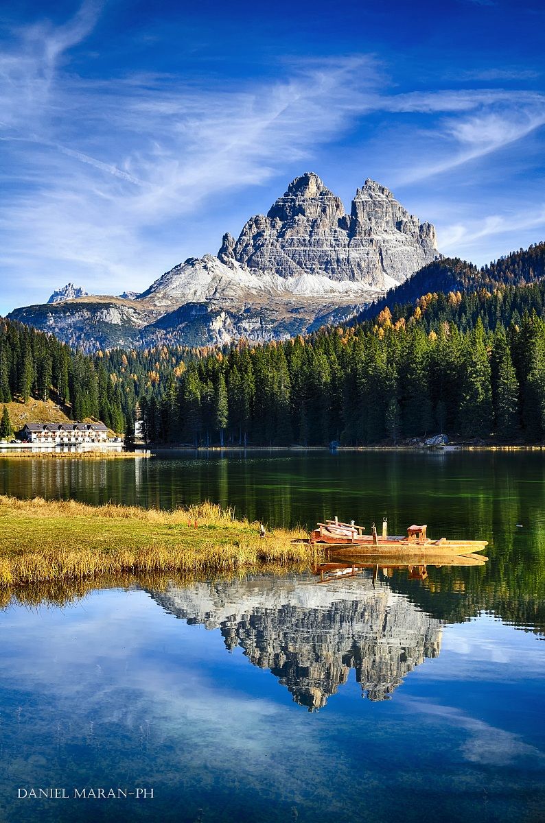 Lake Misurina [JuzaPhoto]. Travel around the world, Beautiful nature picture, Mountain landscape