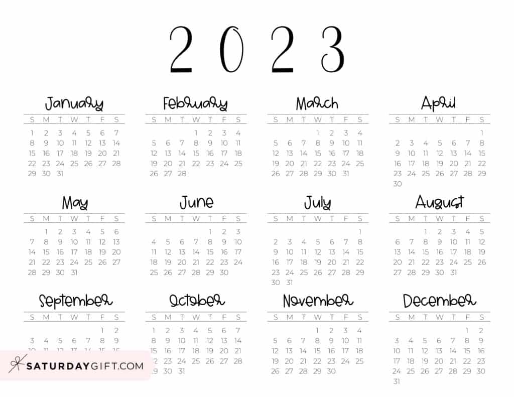 2023 Calendar Wallpapers Wallpaper Cave