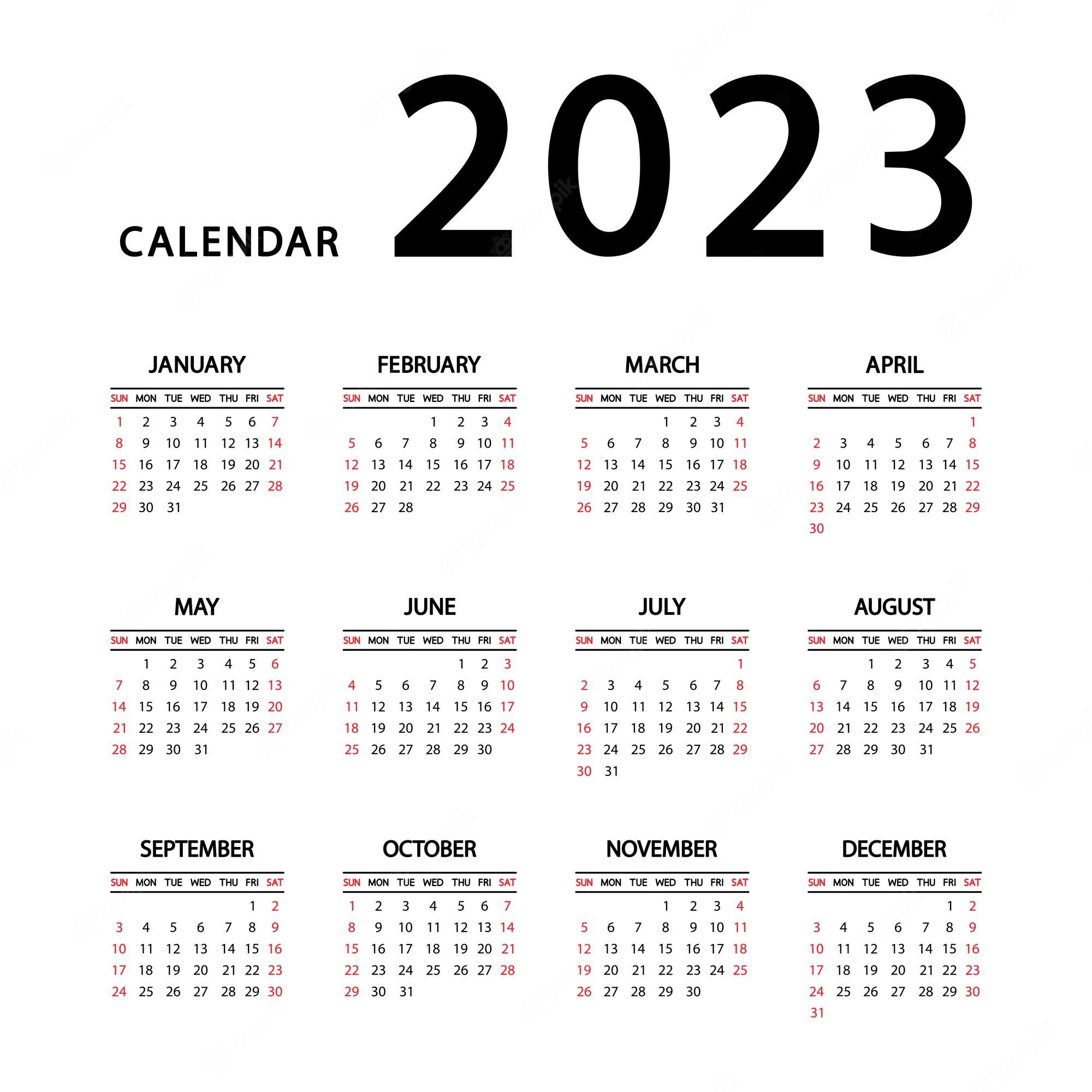 2023 Calendar Wallpapers