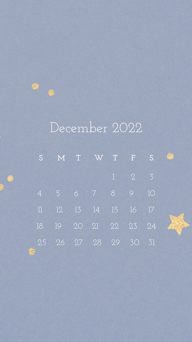 December 2022 calendar, monthly planner
