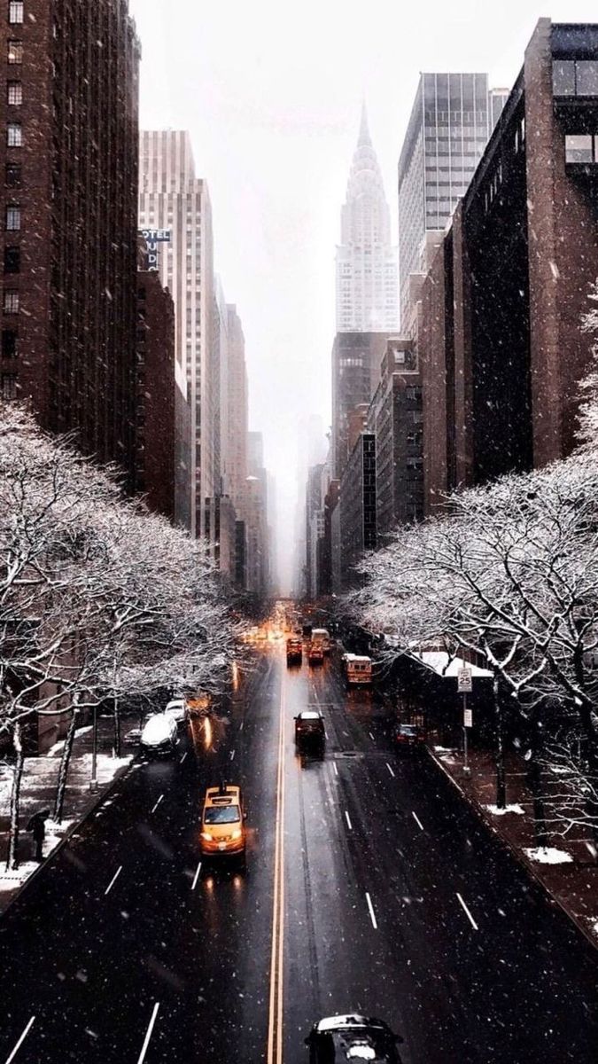 New York snow landscape. Winter wallpaper, Free winter wallpaper, City wallpaper