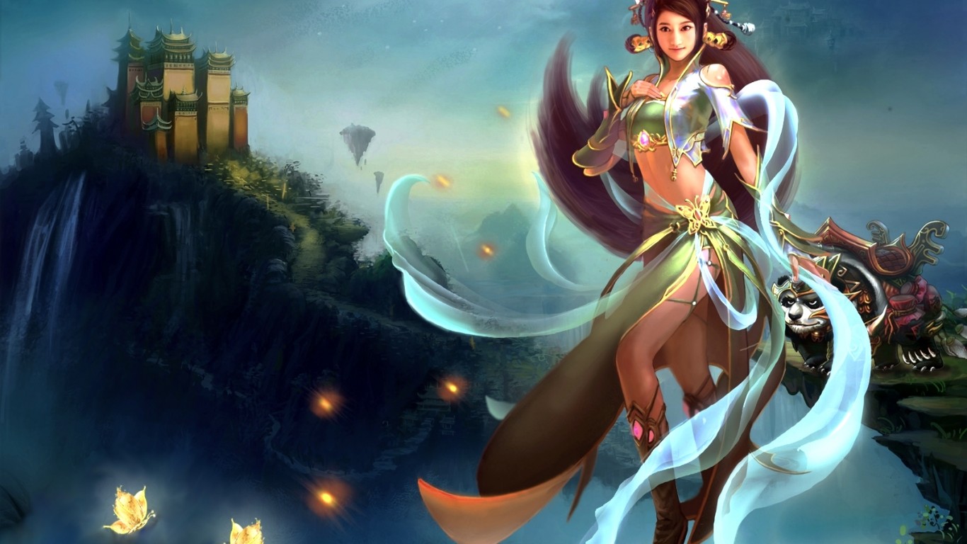 Lovely Princess Fantasy Women Wallpaper