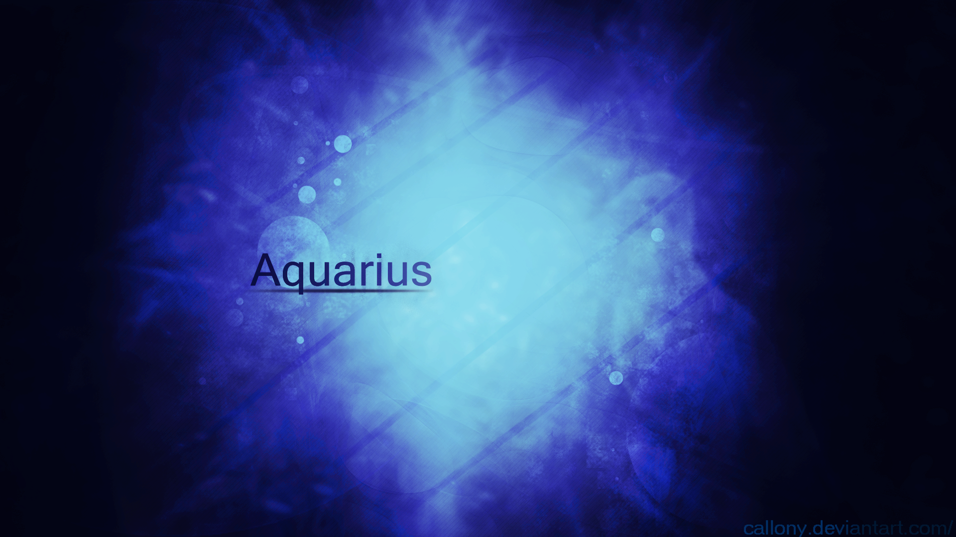 Aquarius on a blue background Desktop wallpaper 1280x1024