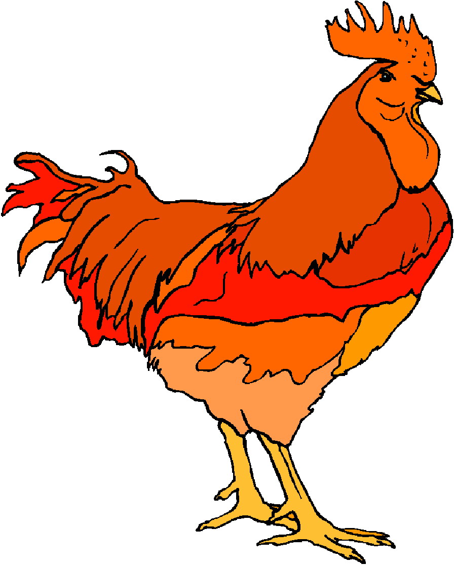 red hen clipart