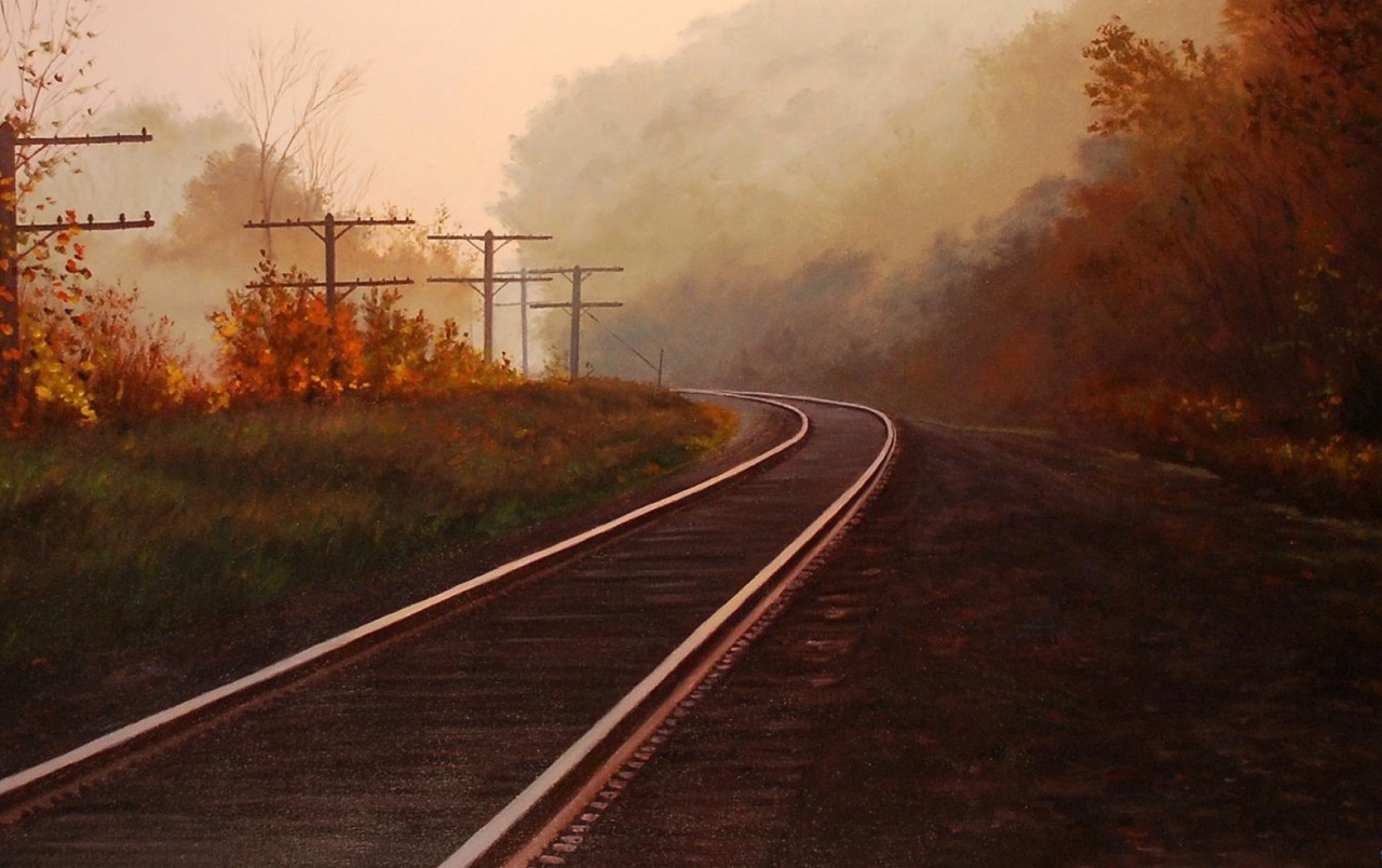 Autumn & Rail Road wallpaper. Autumn & Rail Road