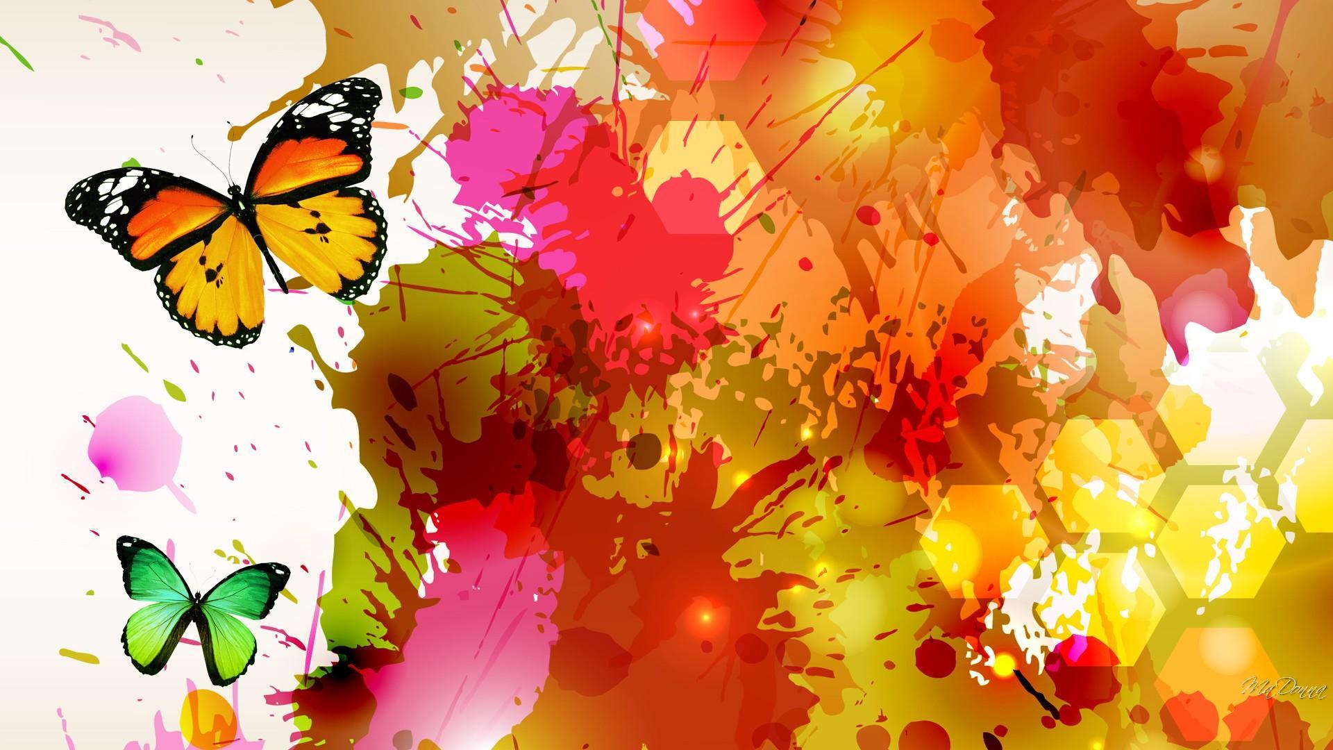 Abstract Butterflies Desktop Wallpaper Free Abstract Butterflies Desktop Background