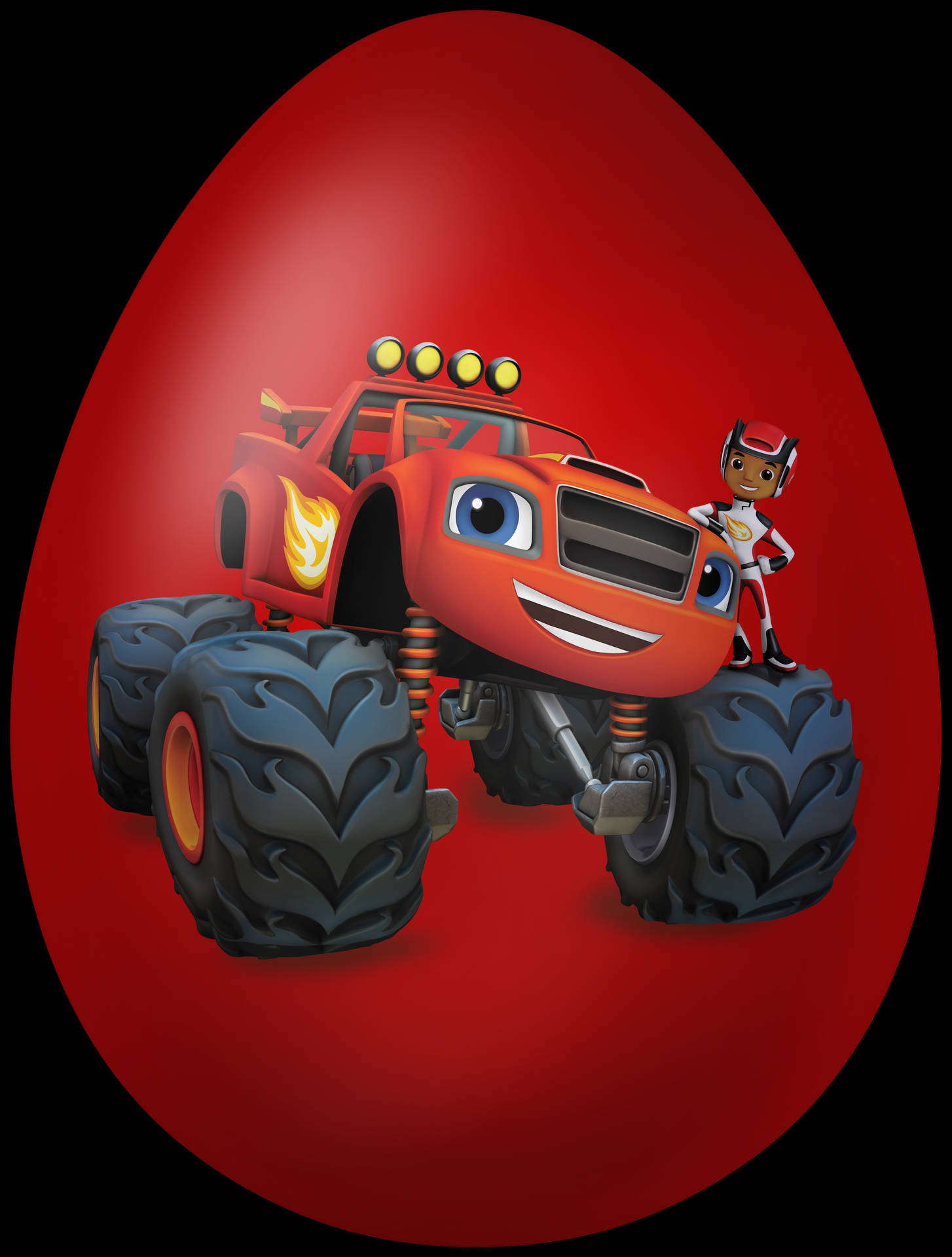 Download Blaze And The Monster Machines Egg Wallpaper