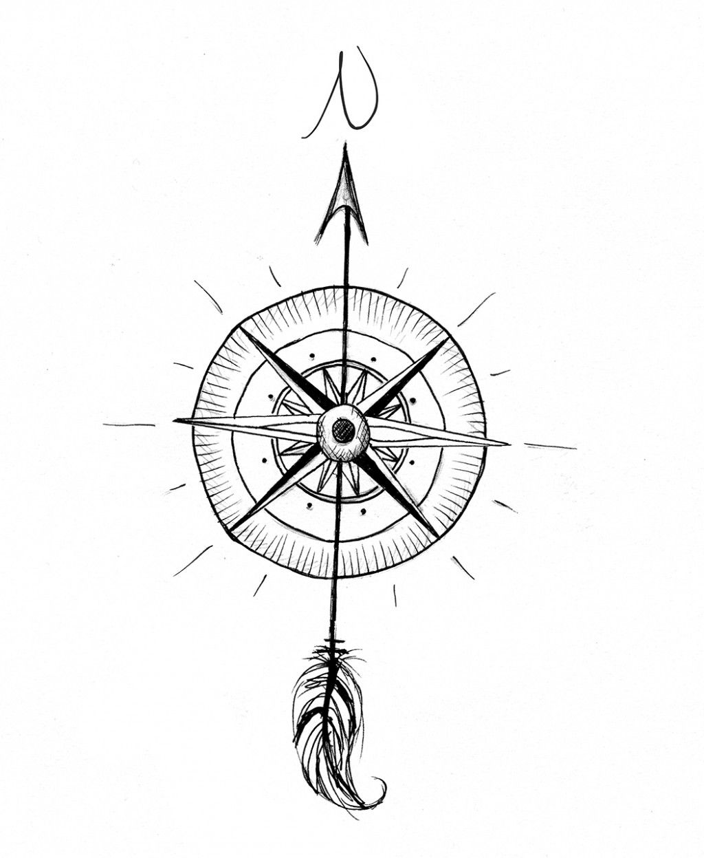 Compass Sketch Wallpapers - Wallpaper Cave