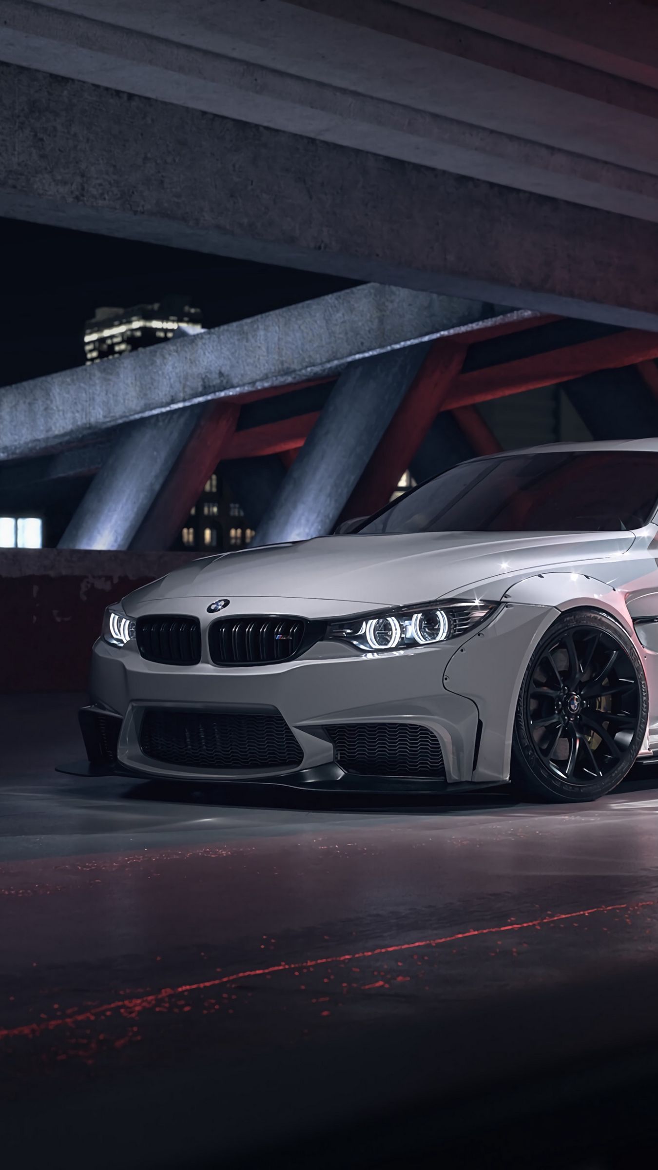 Download wallpaper 1350x2400 bmw m4, bmw, car, white, side view iphone 8+/7+/6s+/for parallax HD background