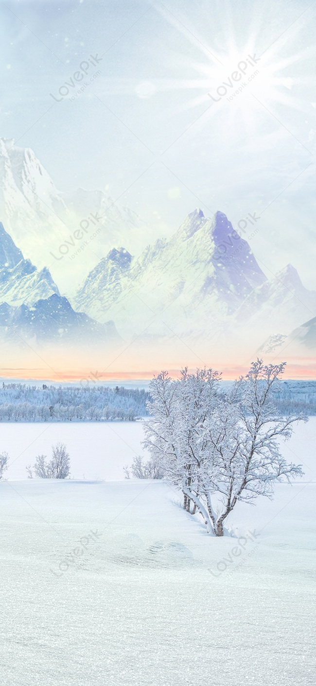 Winter Scene Mobile Phone Wallpaper Image Free Download