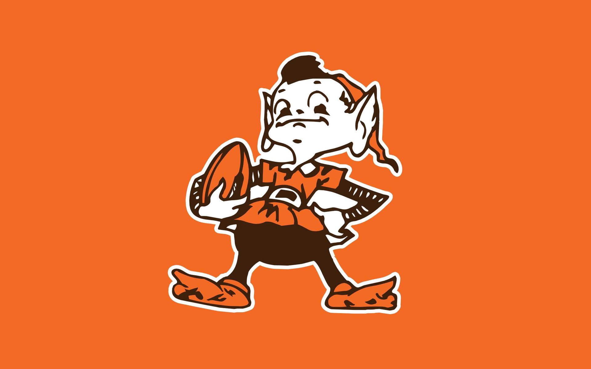 Download Cleveland Browns' Brownie The Elf Wallpaper