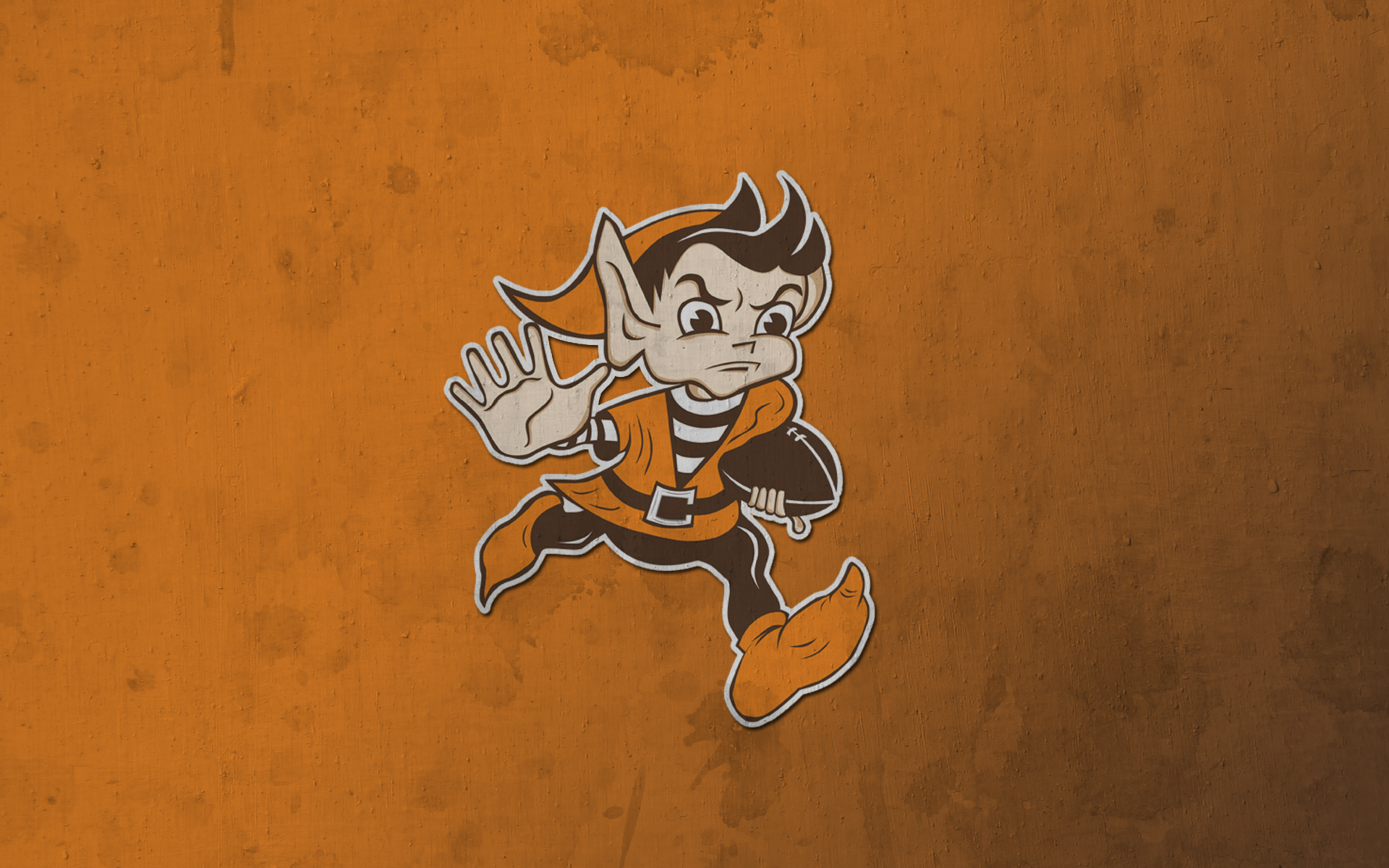 Download Vintage Cleveland Browns Elf Wallpaper