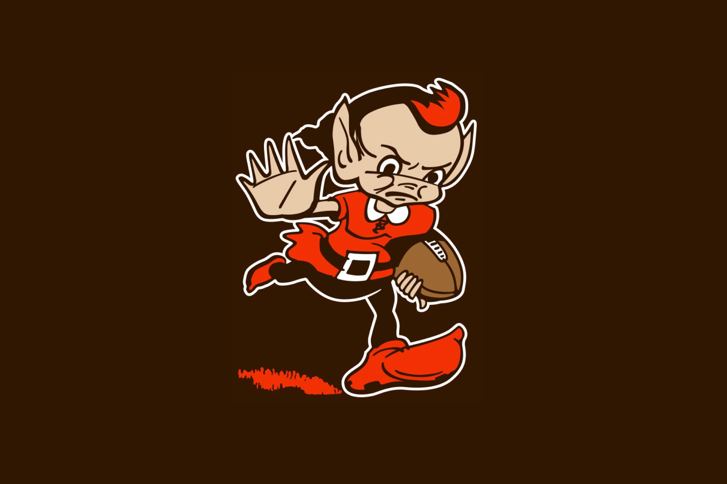 Download Cleveland Browns' Brownie The Elf Wallpaper