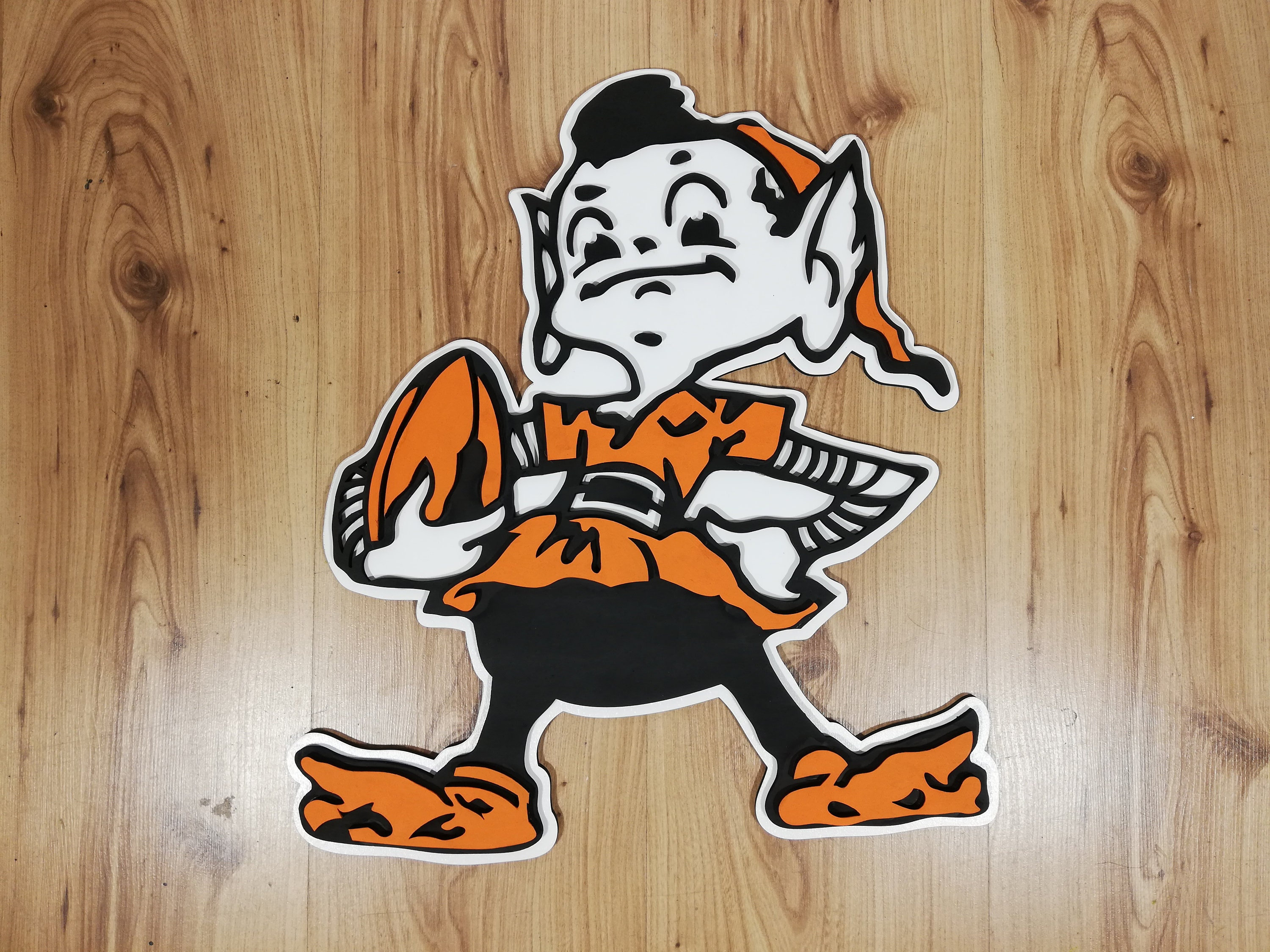 Cleveland Browns Brownie the Elf .3D Wall Art