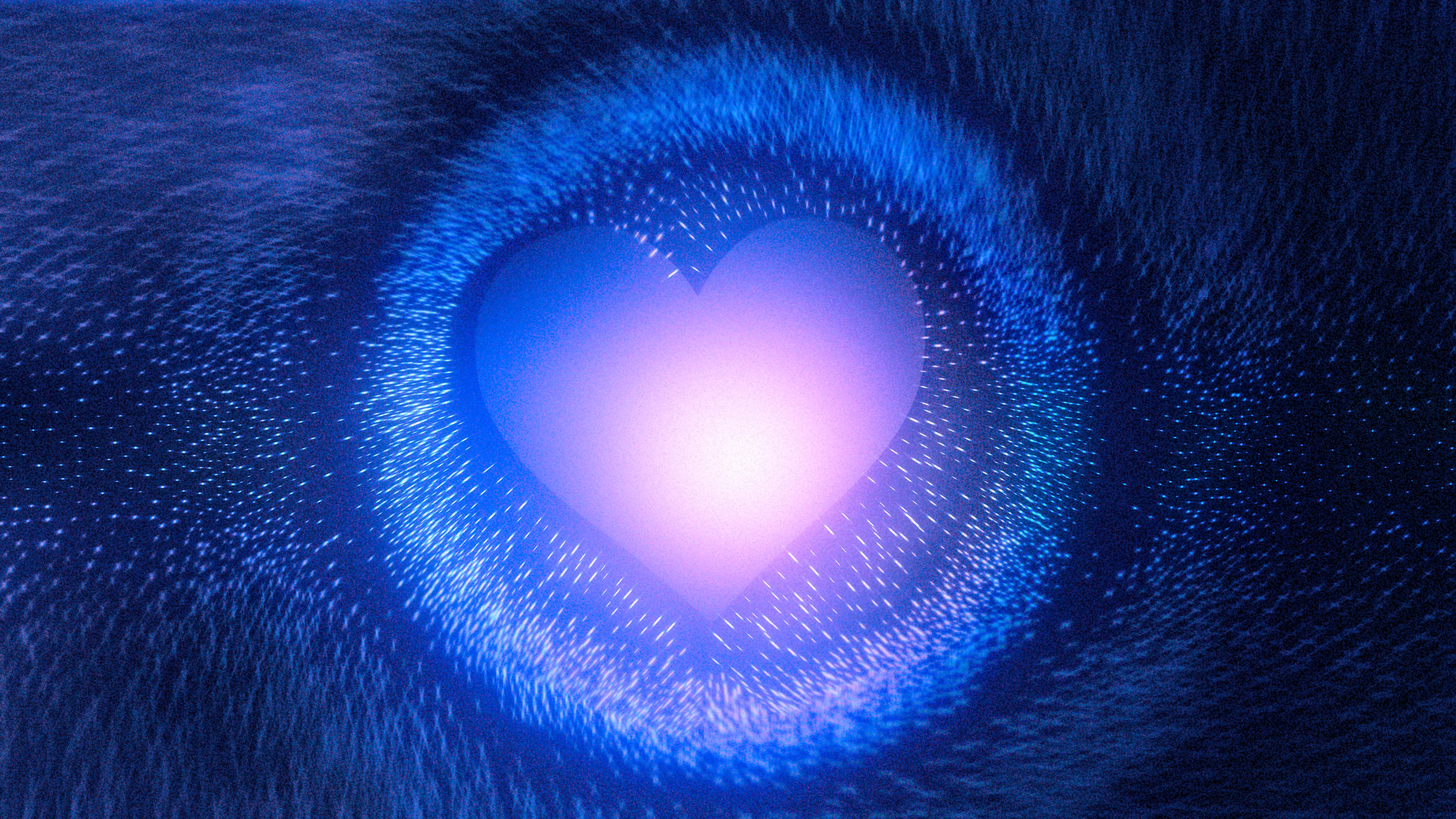 Blue Heart Wallpaper Background