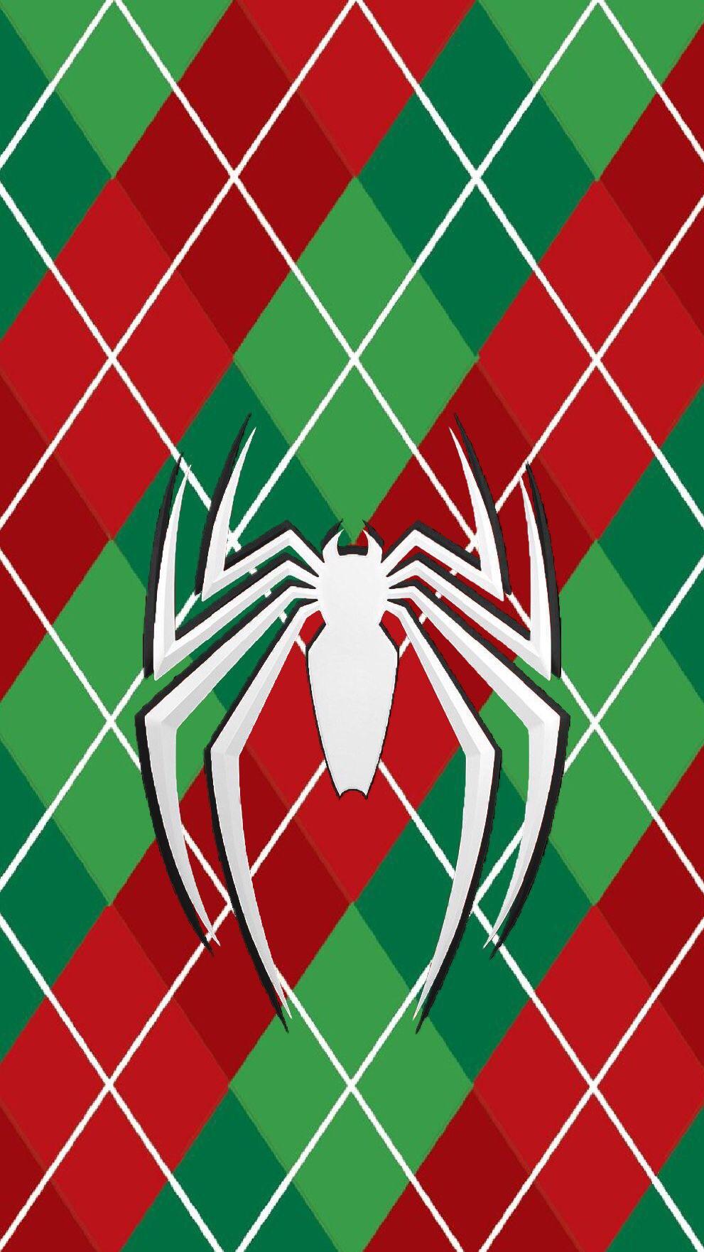 A Spider Man PS4 Christmas Themed Phone Wallpaper I Made. Enjoy