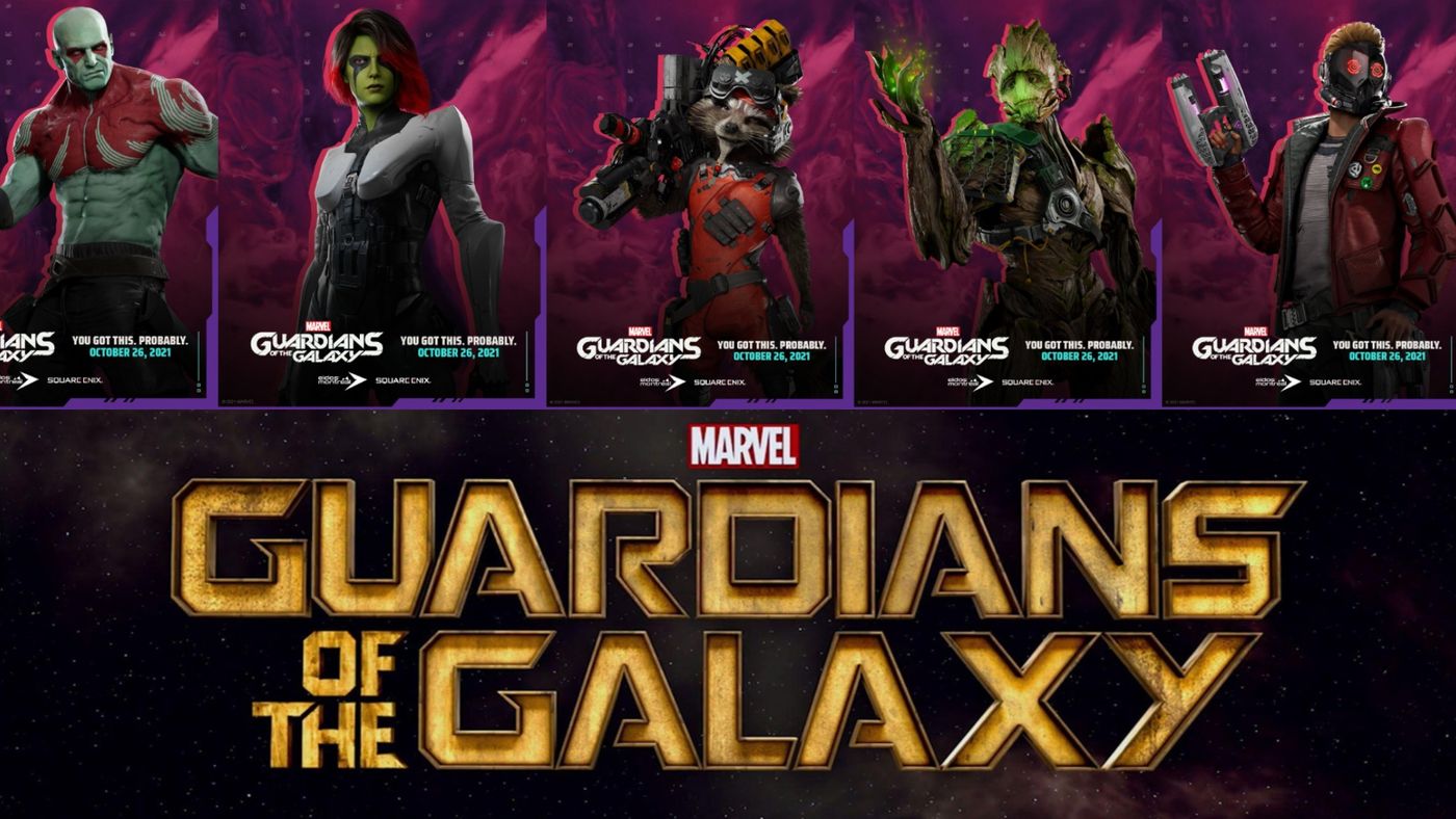 Marvel's Guardians of the Galaxy Game Releases New Character Posters