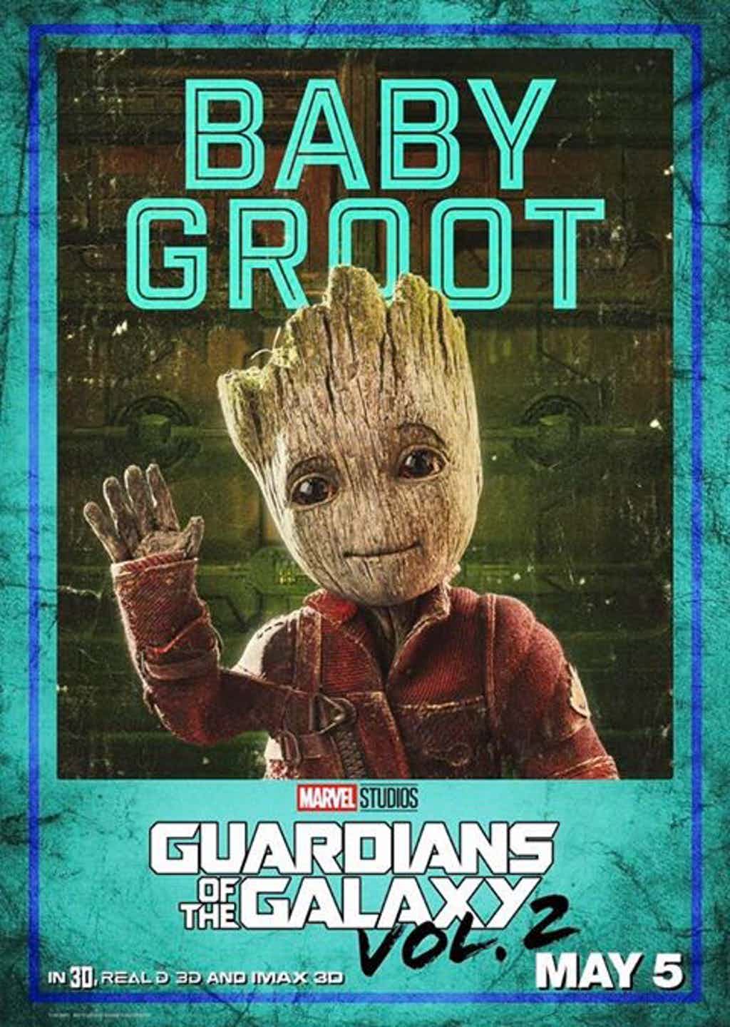 Guardians Of The Galaxy Vol. 2 Character Poster Groot of the Galaxy Photo
