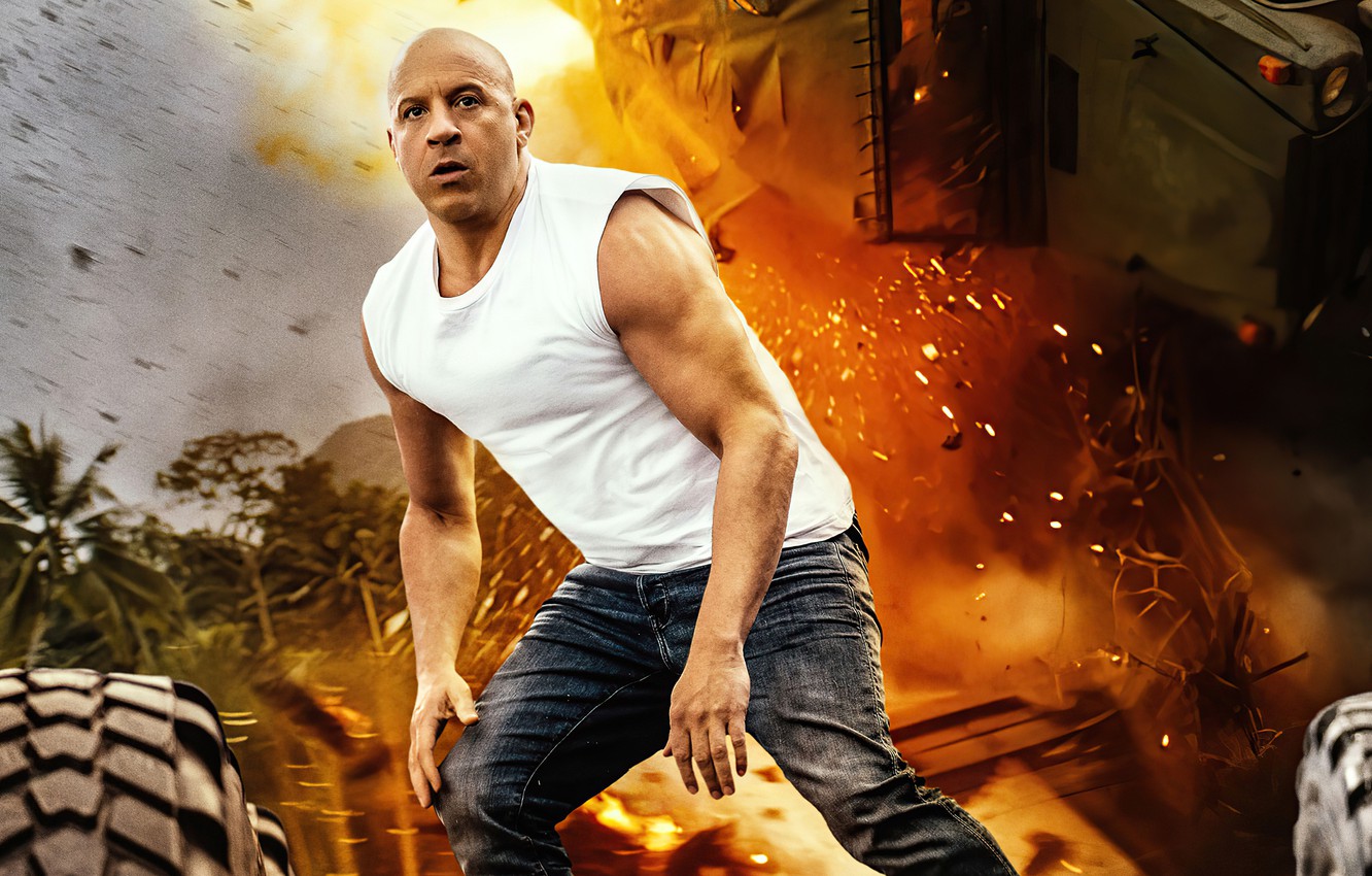 Wallpaper VIN Diesel, action, poster, Vin Diesel, The fast and the furious 9, Fast & Furious - for desktop, section фильмы