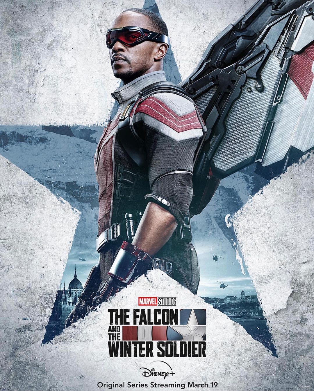 Five character posters and an HD wallpaper from the soon to premiere The Falcon and The Winter Soldier