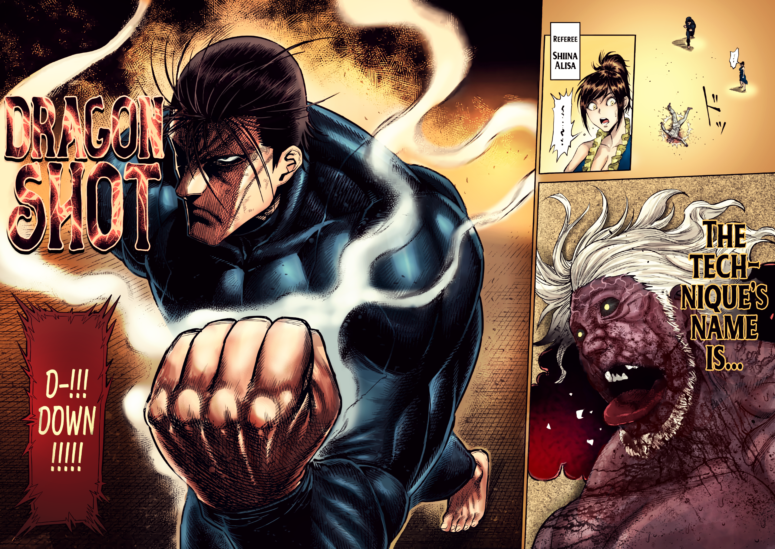 DRAGON SHOT! (2560 X 1814) Kanoh Agito Colored By Me., R Kengan_Ashura