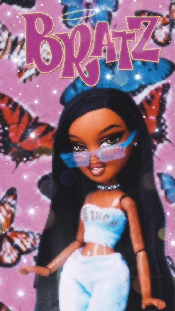 Download Bratz Sasha And Butterflies Wallpaper