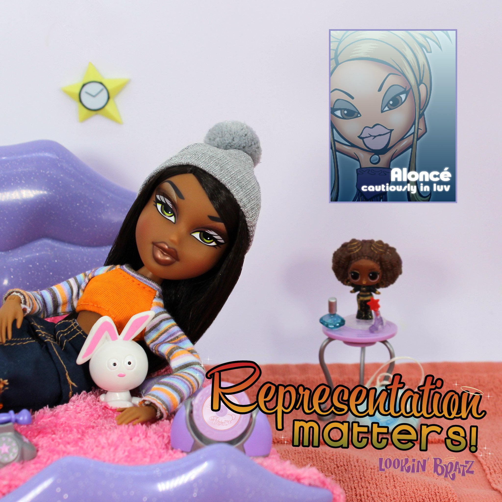 Lookin' Bratz celebrate #BlackHistoryMonth, let's take a look at a Bratztory lesson about the importance of Sasha's inclusion in the #Bratz lineup and how her inclusion can be improved