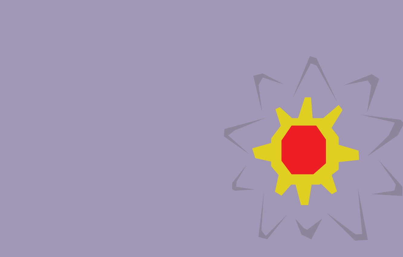 Wallpaper purple, star, star, water, purple, pokemon, pokemon, water, gemstone, Starmie, Old, mental image for desktop, section минимализм