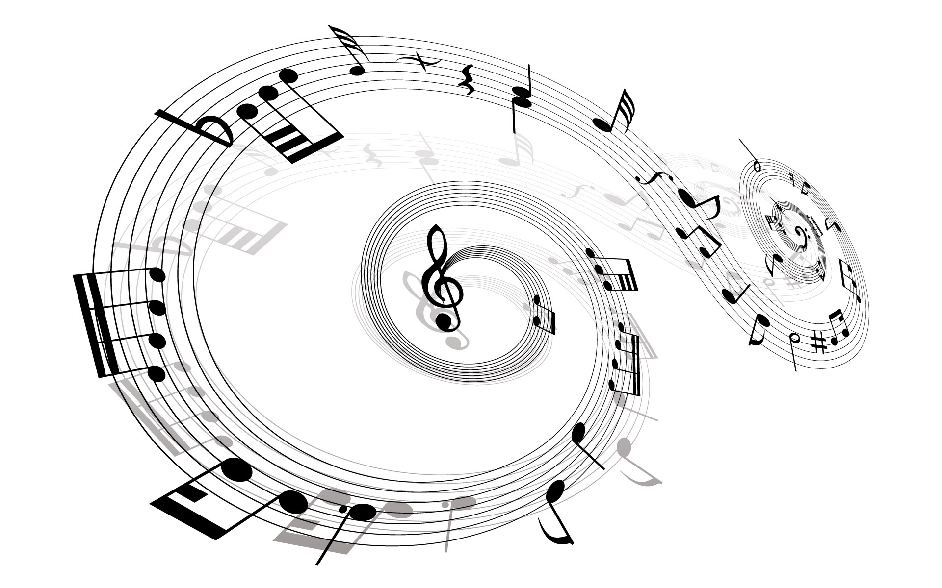 Music Notes desktop PC and Mac wallpaper