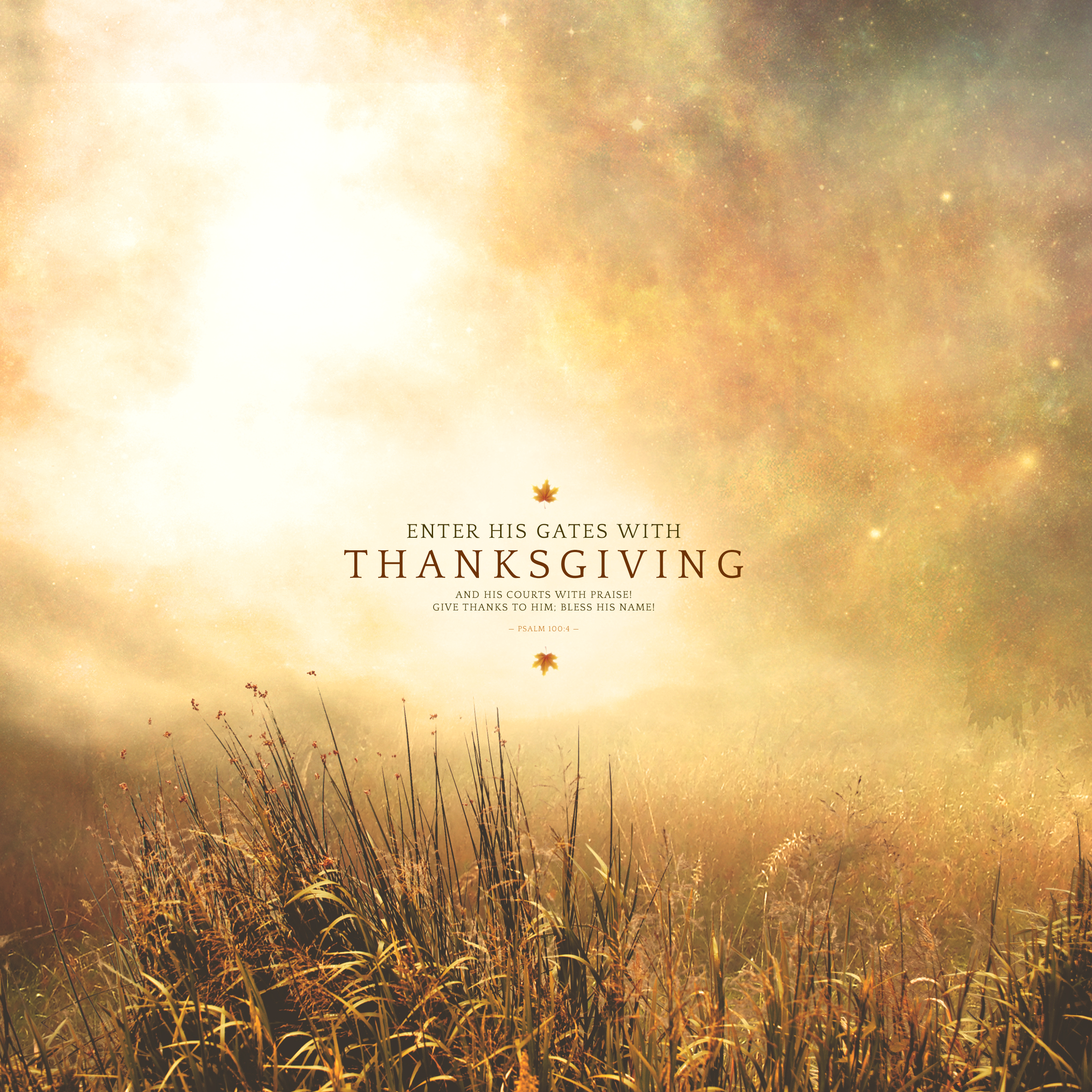 Wednesday Wallpaper: Enter His Gates with Thanksgiving
