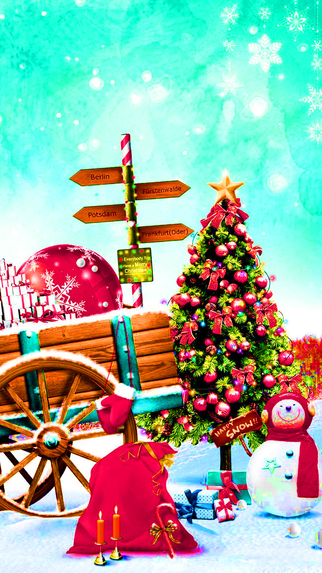 Winter Christmas Phone Wallpapers - Wallpaper Cave