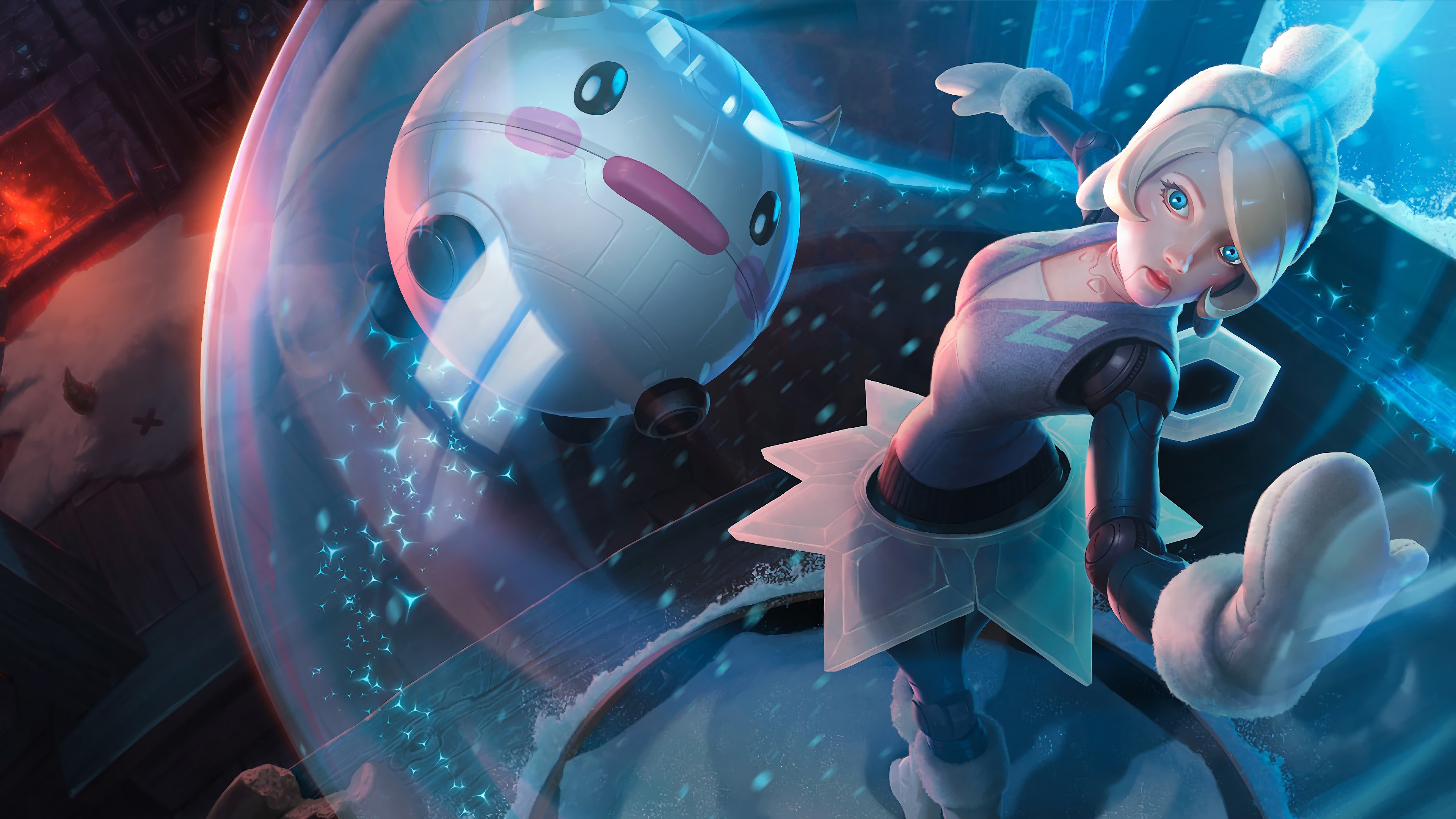 Wallpaper 4k Winter Wonder Orianna LoL Splash Art League of Legends Wallpaper