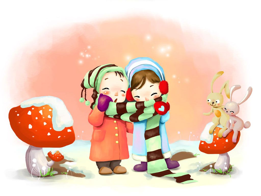 Super Cute Animal Cartoon Wallpaper