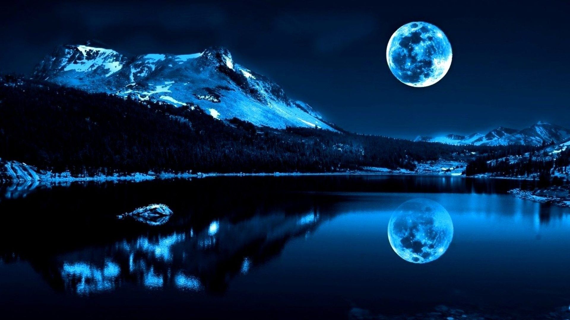 Winter Moon Wallpaper