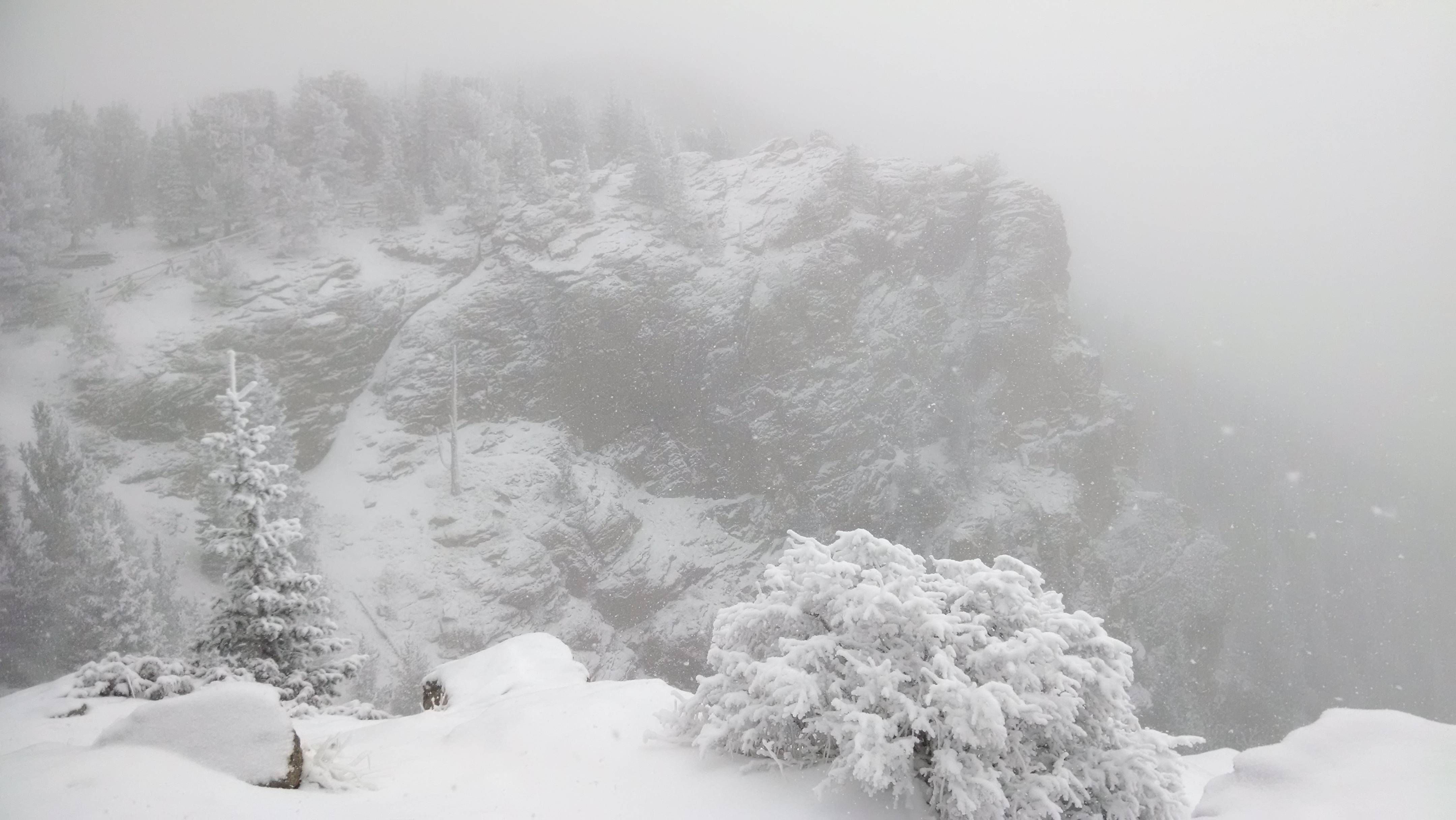 Snowstorm near Juniper Pass in Colorado. Taken today, Thanksgiving morning. Taken with my phone. [OC] [4320x2. Earth picture, 4k wallpaper for mobile, Snow storm