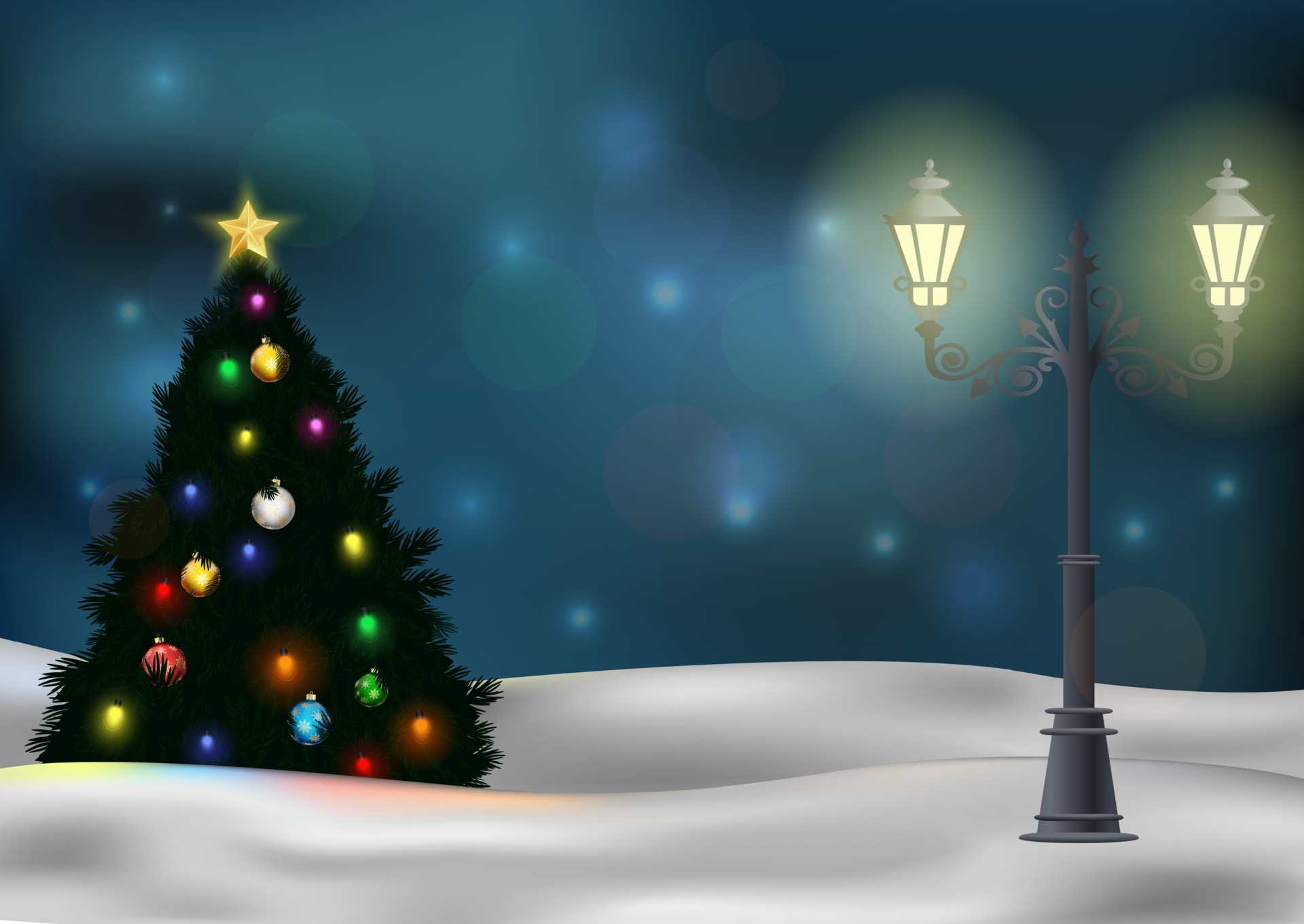 Christmas Winter Background Vector Art, Icon, and Graphics for Free Download