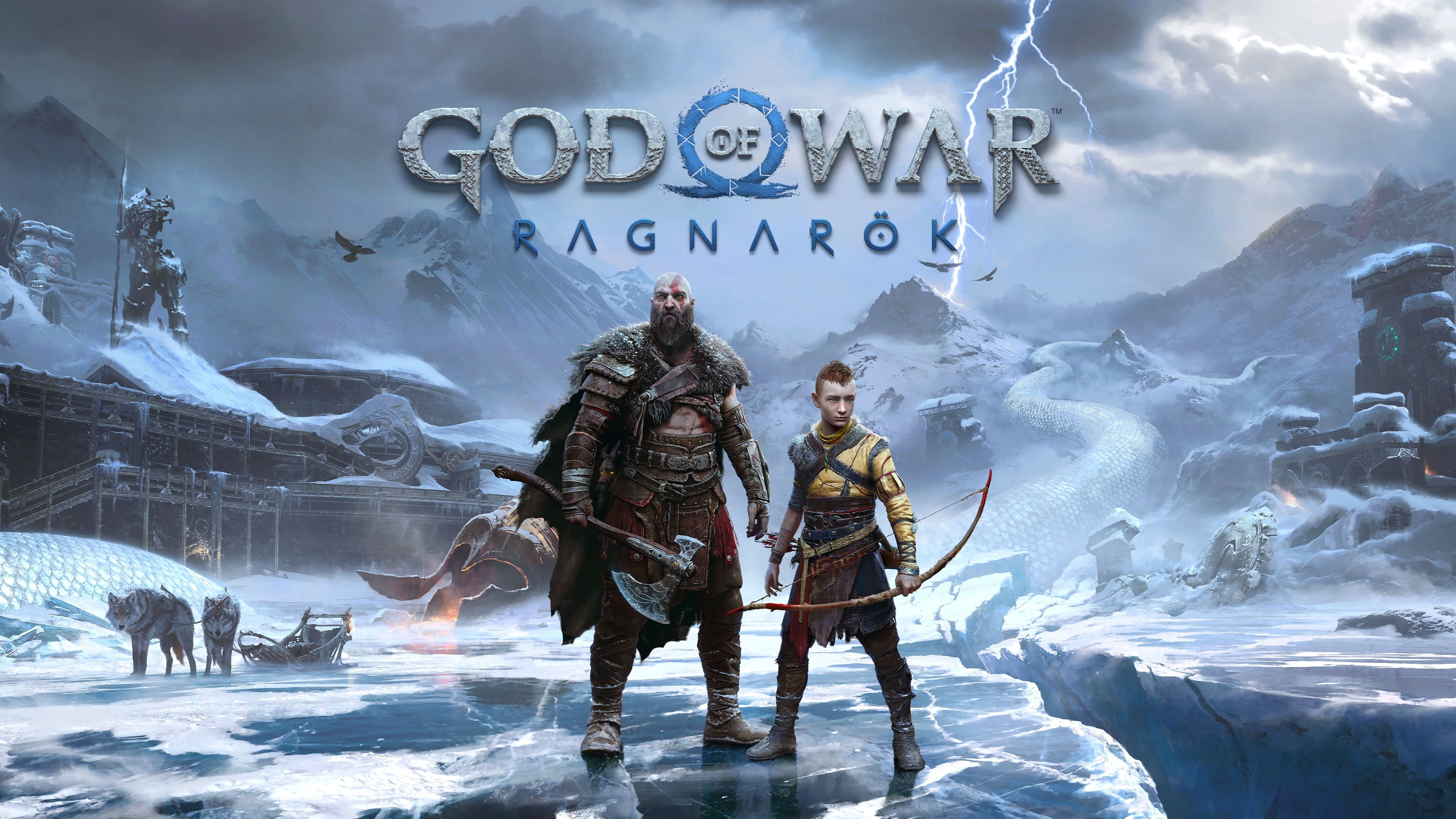 God of War Ragnarök Wallpaper 4K, Kratos, Atreus, 2022 Games, PlayStation 4, Games