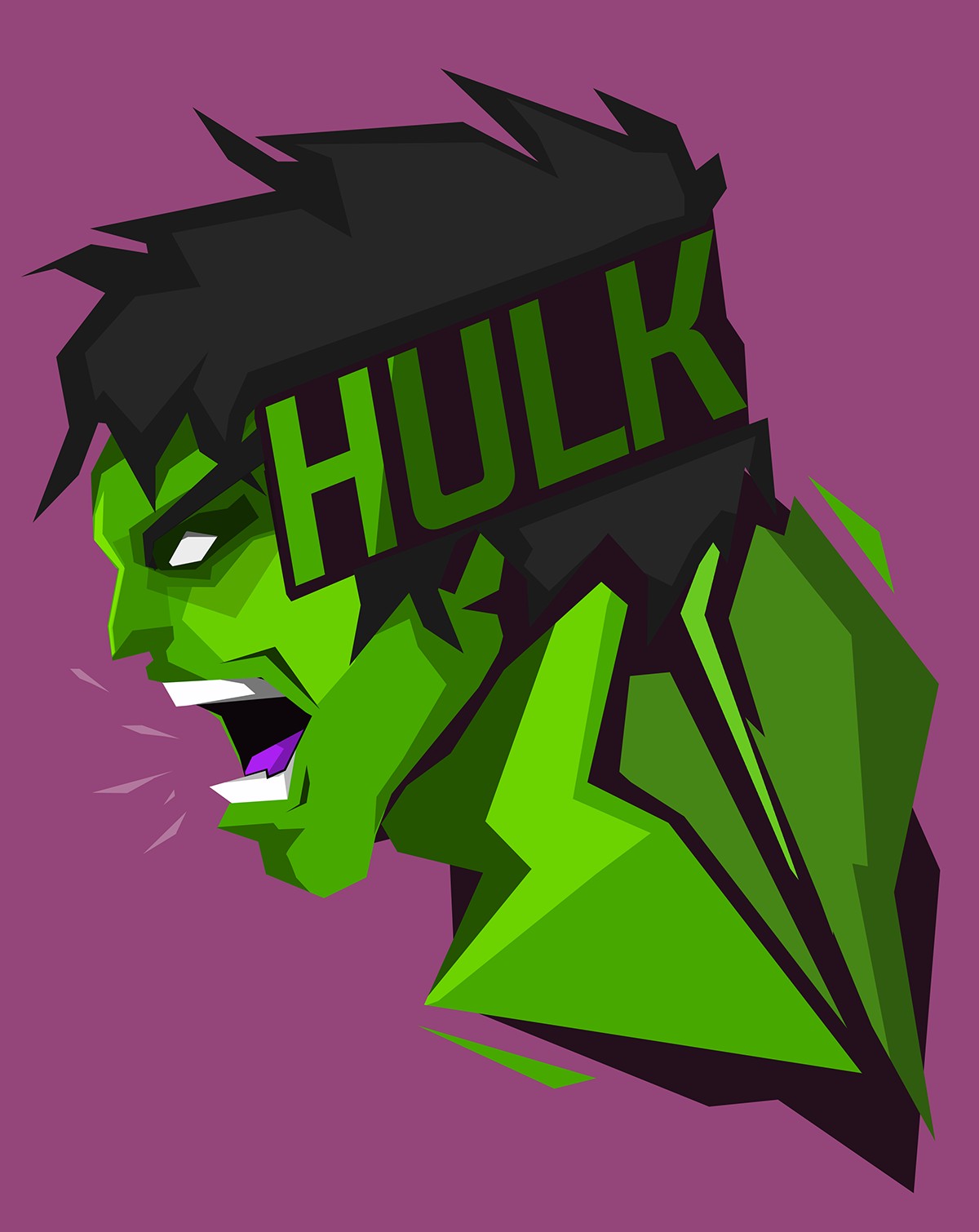 Marvel Heroes, Hulk, Marvel Comics, Purple, Purple background, Green Wallpaper HD / Desktop and Mobile Background