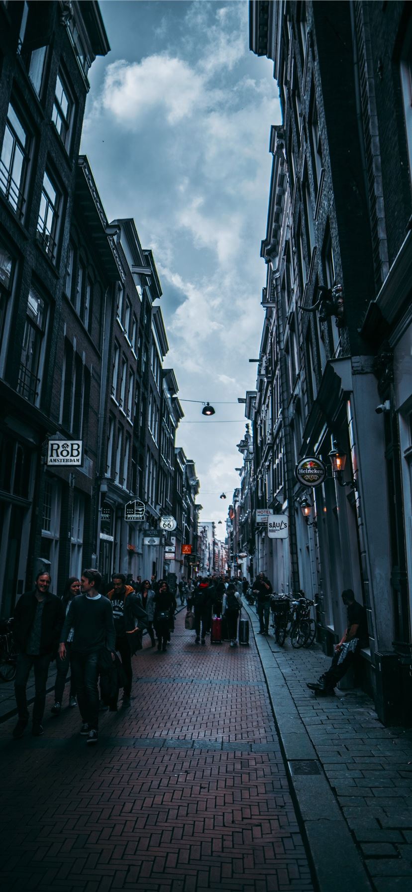 amsterdam streets 4k and background iPhone X Wallpaper Free Download