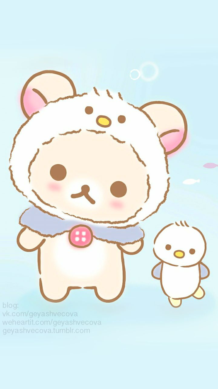 animals, beautiful, and cute afbeelding. Rilakkuma wallpaper, Cute animal drawings kawaii, Kawaii wallpaper