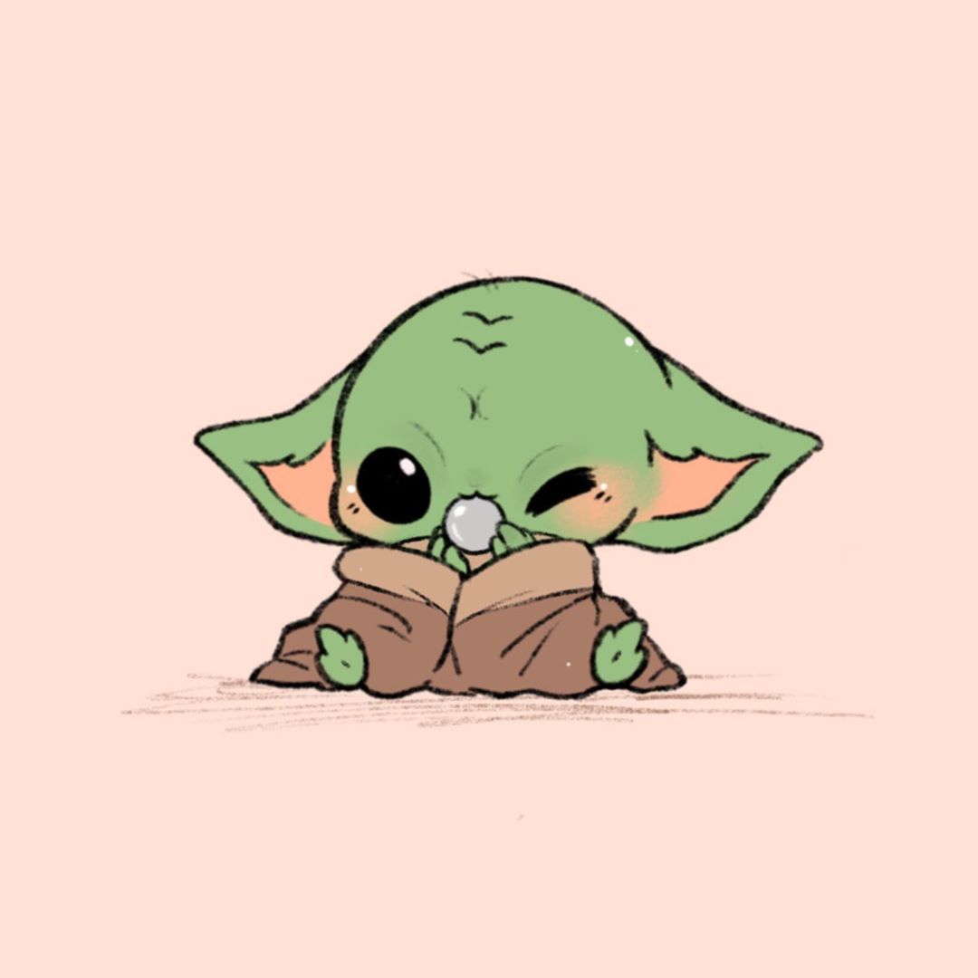 Easy Cute Cartoon Easy Baby Yoda Drawing