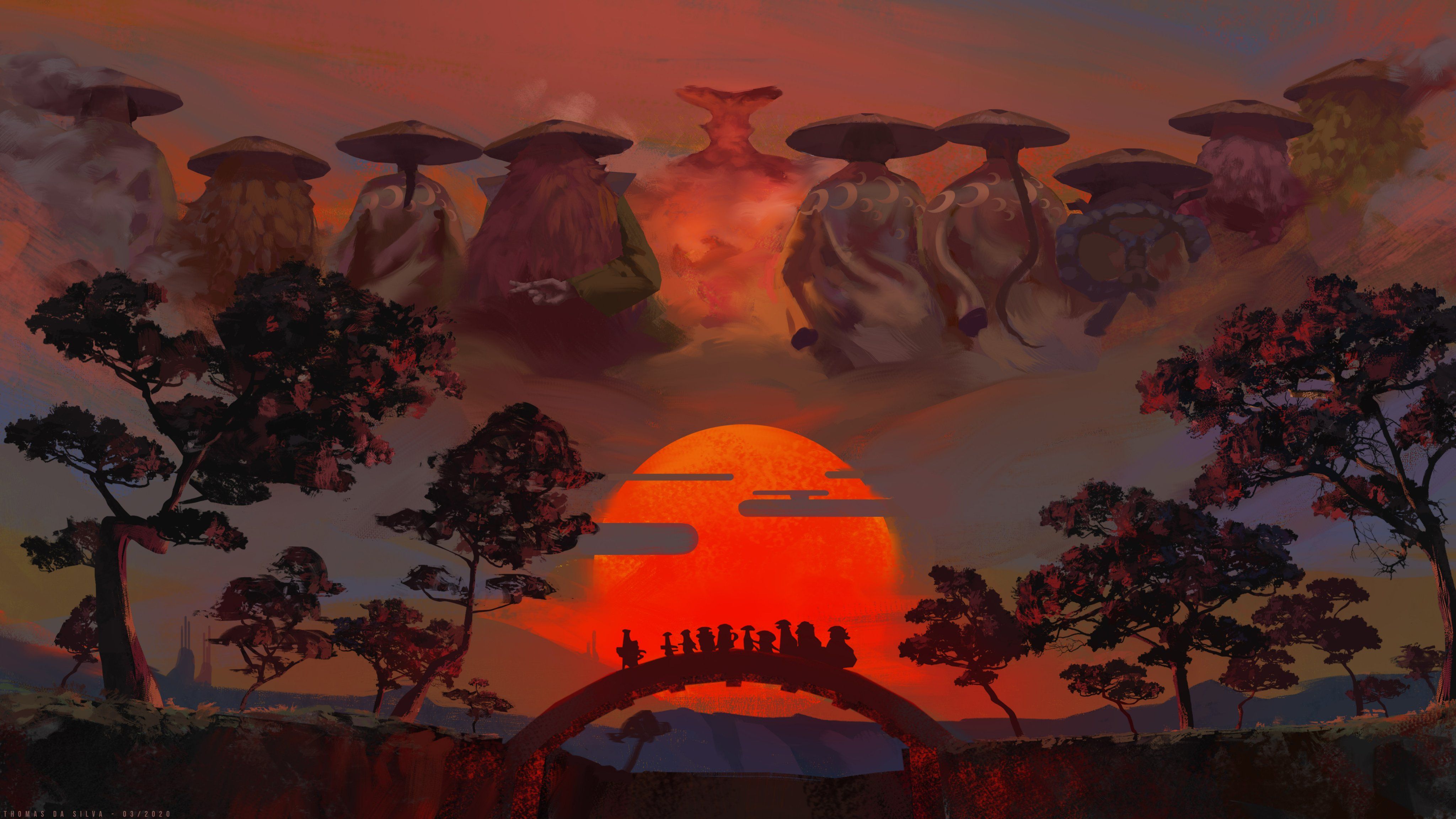 One Piece Red Scabbards. by Tᴏᴍᴍ. One piece drawing, Manga anime one piece, Anime scenery