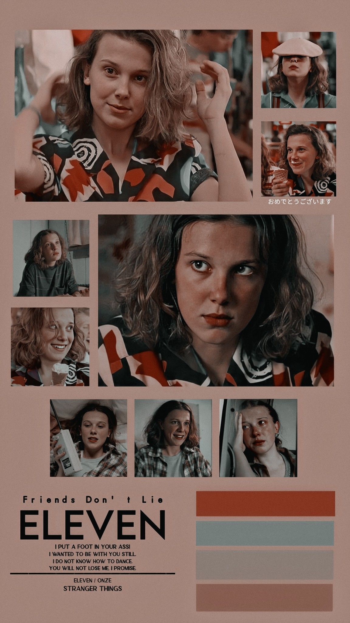 Wallpaper Lockscreen Eleven. Bobby Brown Stranger Things, Stranger Things Kids, Stranger Things Girl
