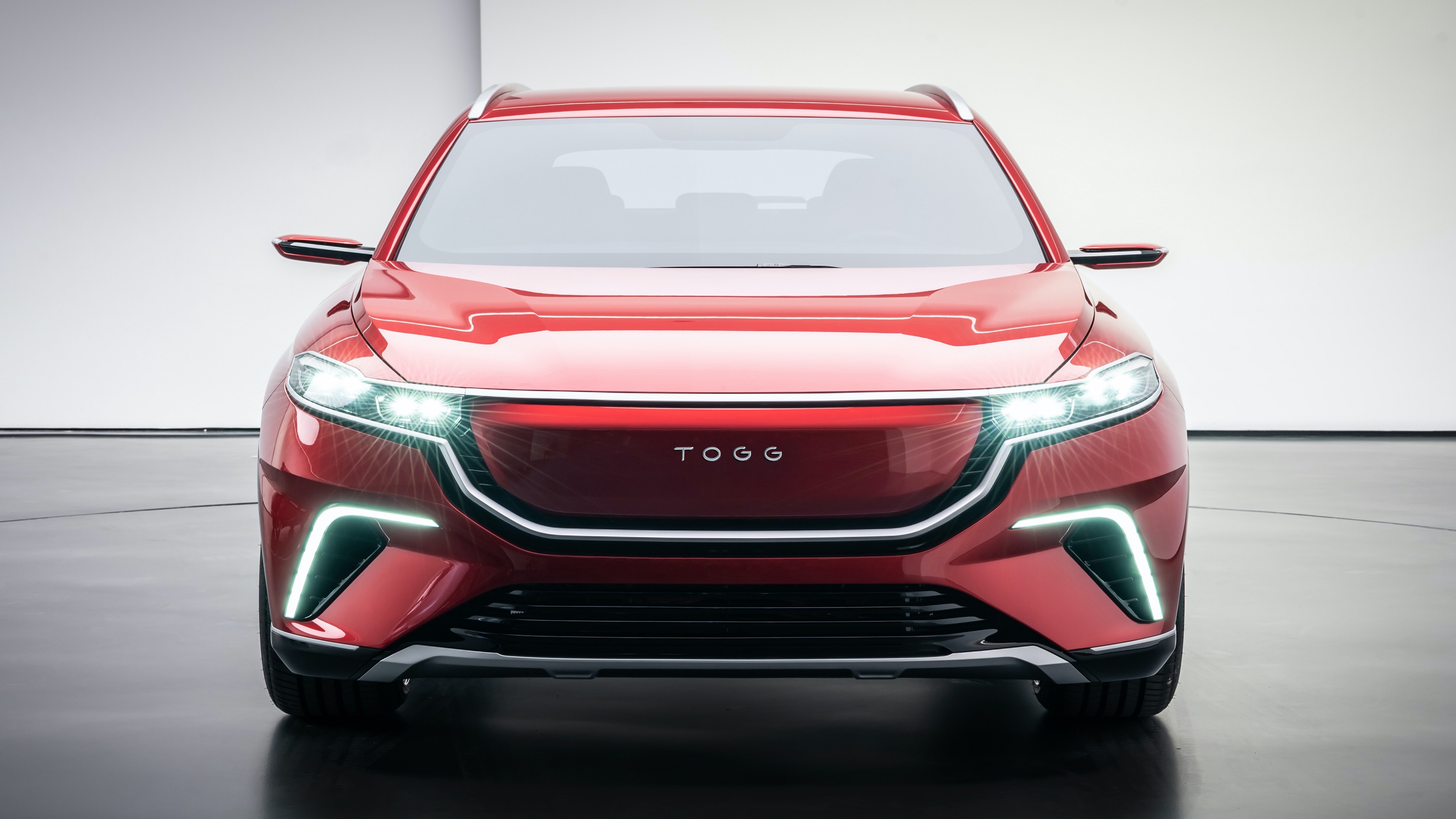Wallpaper 4k Togg, Electric Car of Turkey 2022 4×4 400 Hp Red Wallpaper
