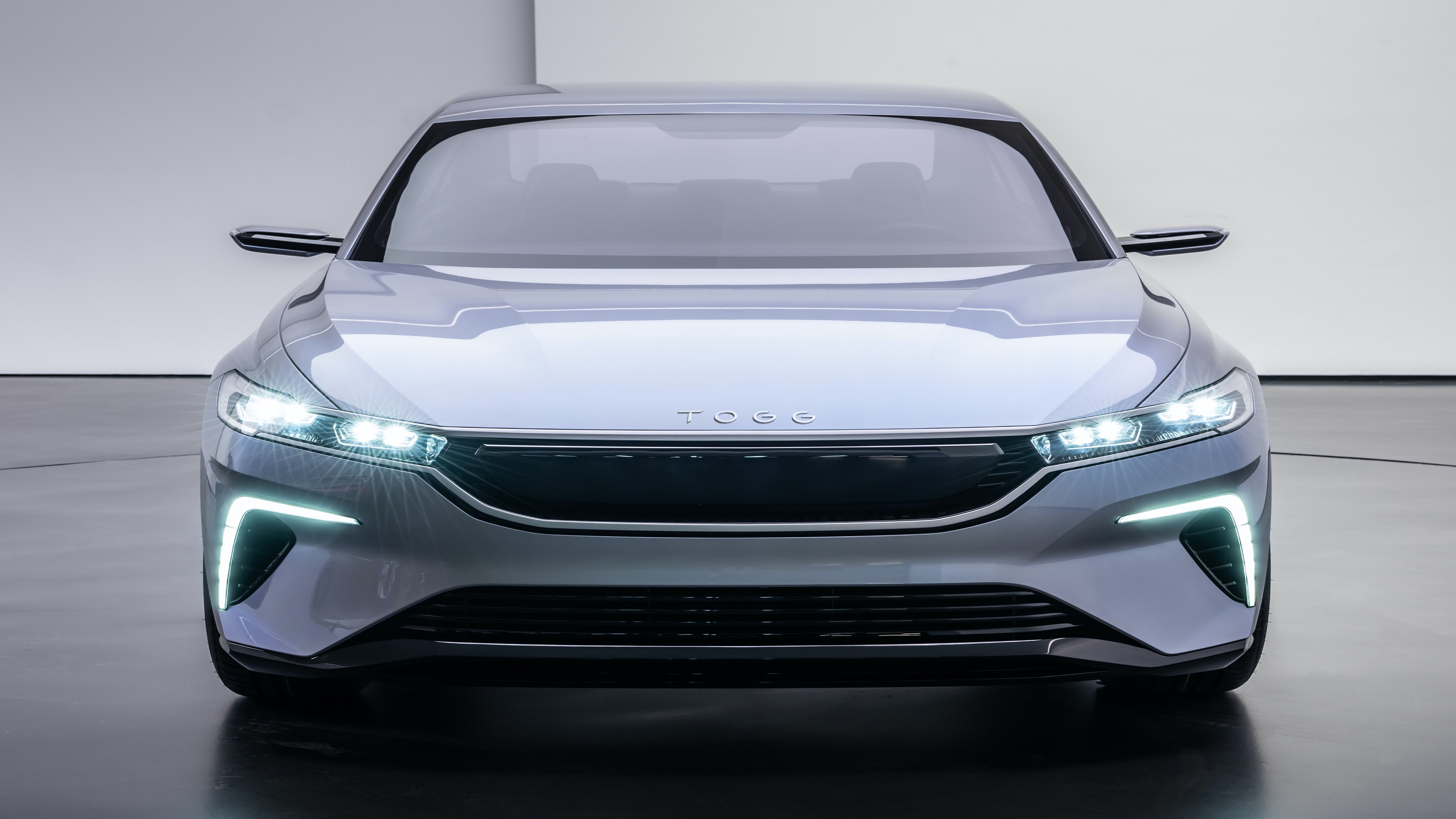 Wallpaper 4k Togg, Electric Car of Turkey 2022 Grey Sedan Wallpaper
